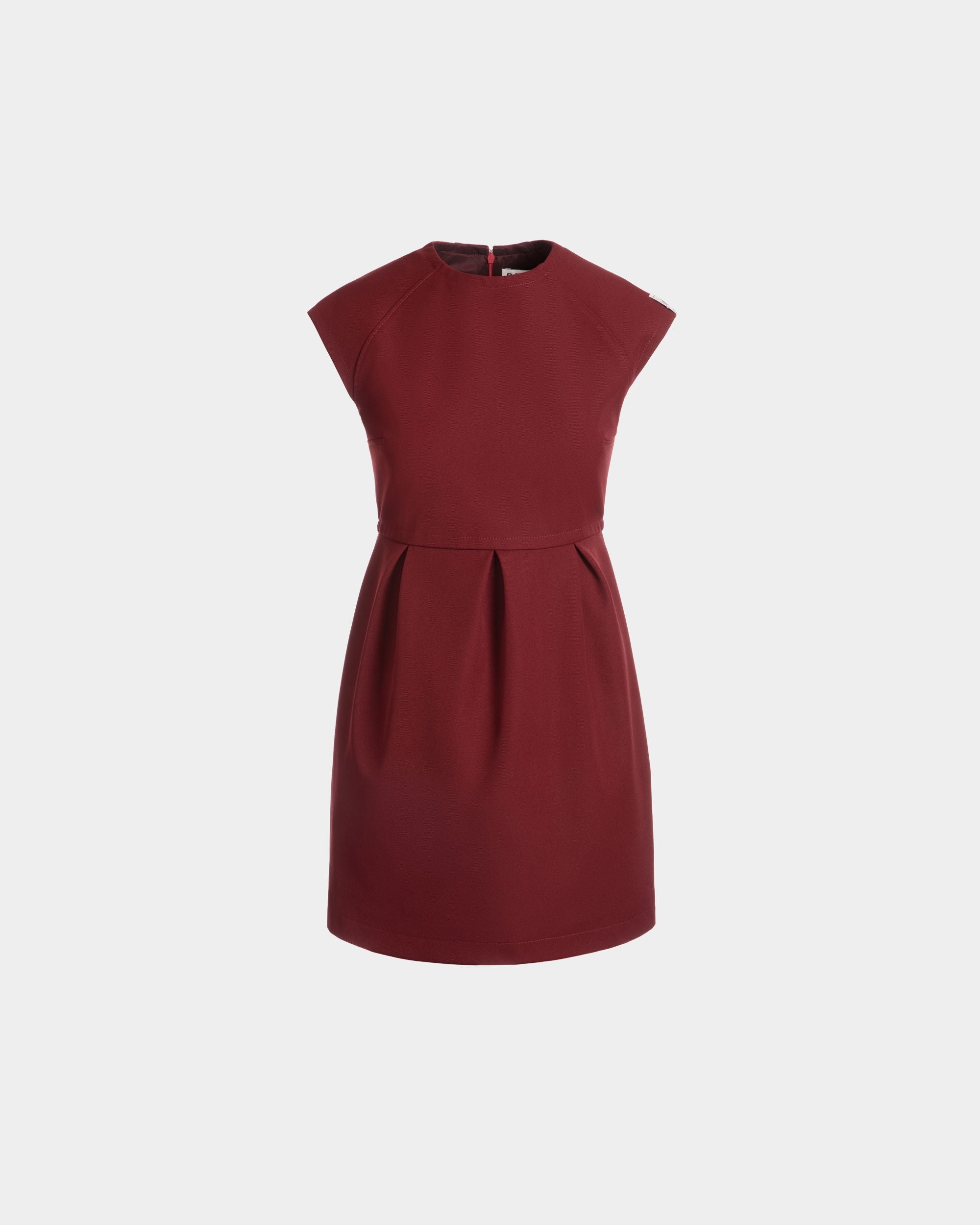 Bally Global - Mini Dress in Heritage Red Nylon Gabardine - Red