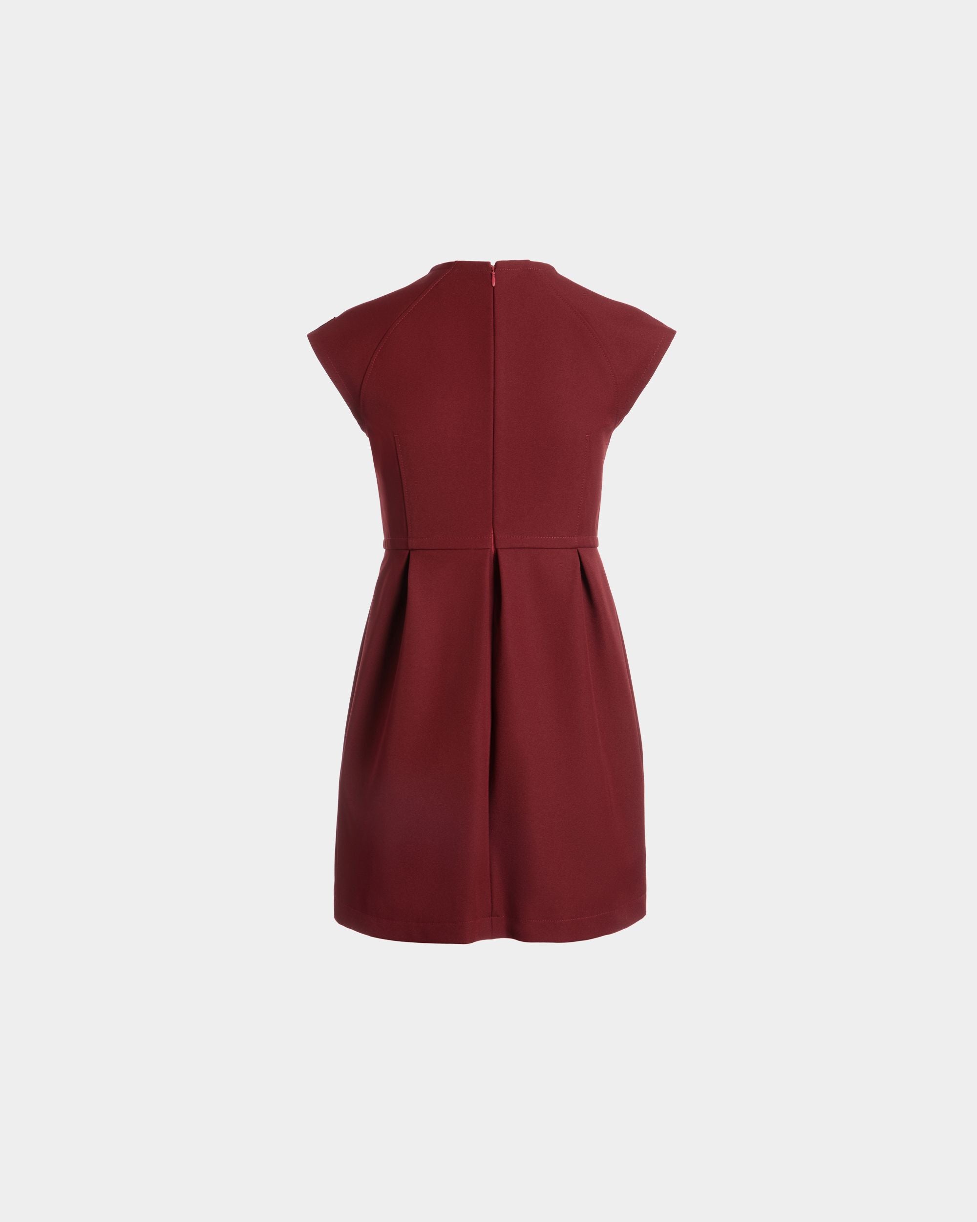 Bally Global - Mini Dress in Heritage Red Nylon Gabardine - Red