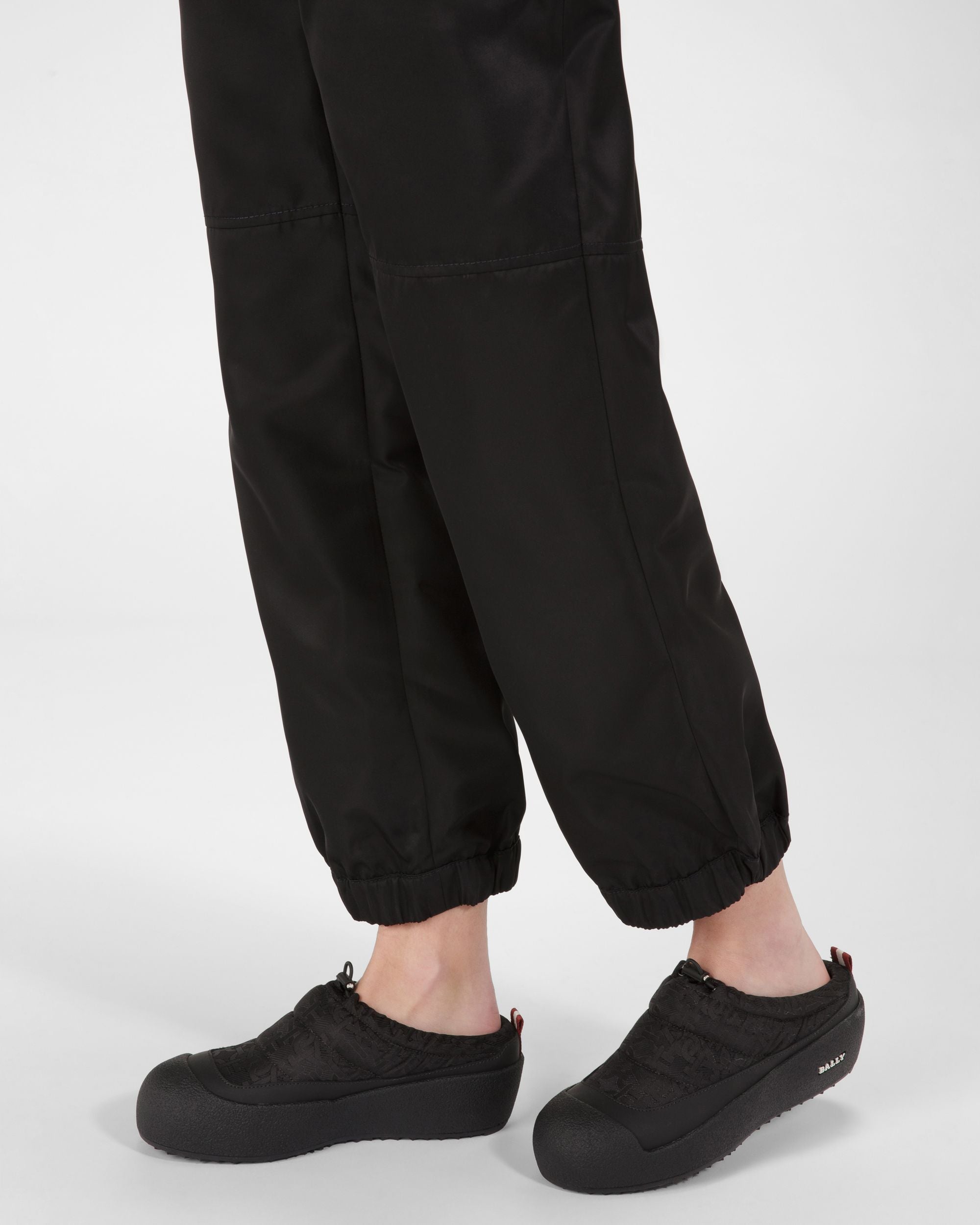 Bally Global - Carys Mocasines En Jacquard De Nailon De Color Negro - Negro
