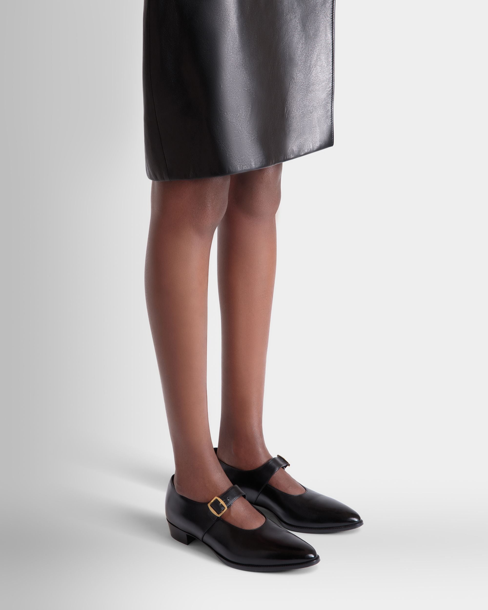 Bally Global - Baby Glendale En Cuir Noir - Noir