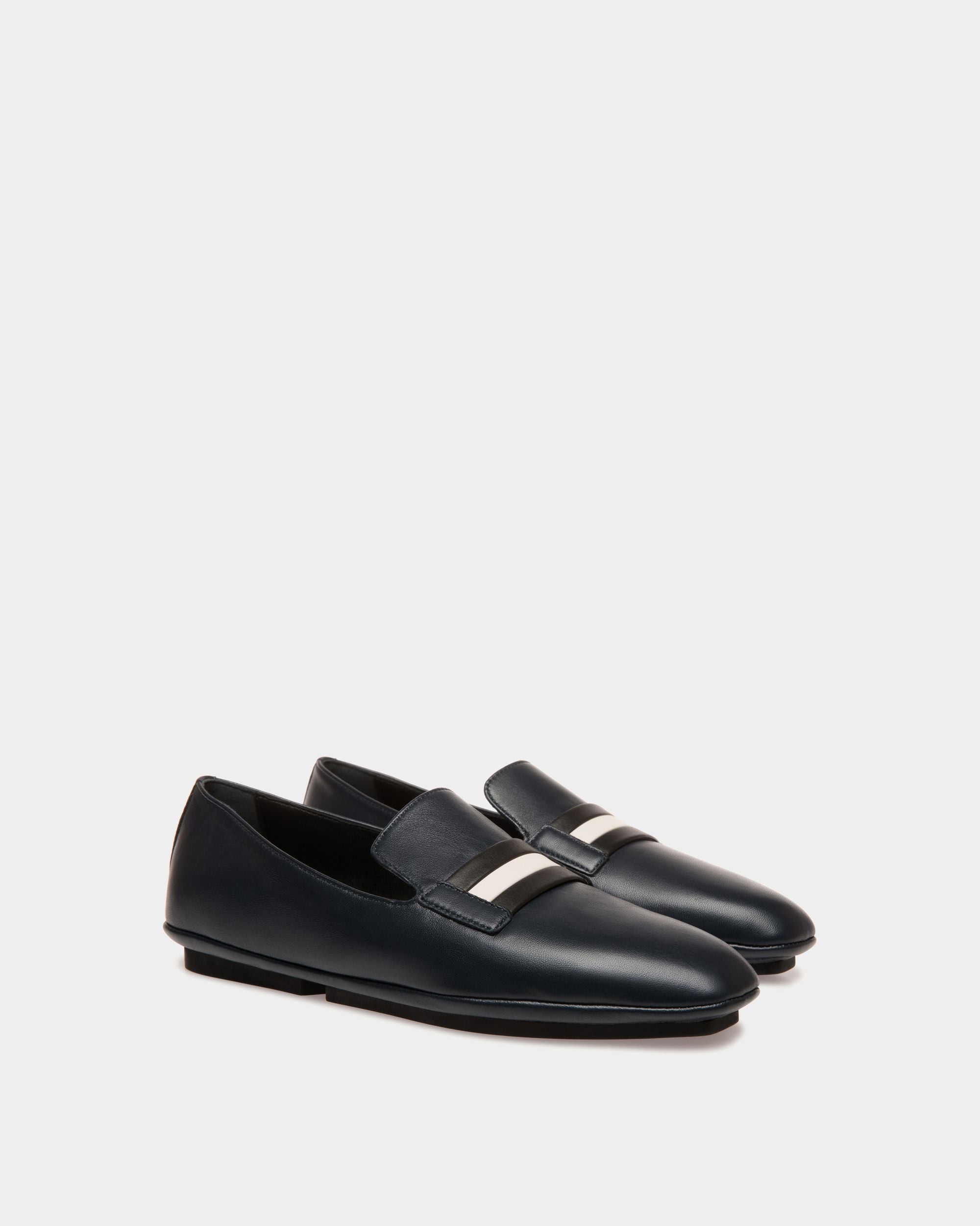 Bally Global - Slipper De Piel Azul - Azul