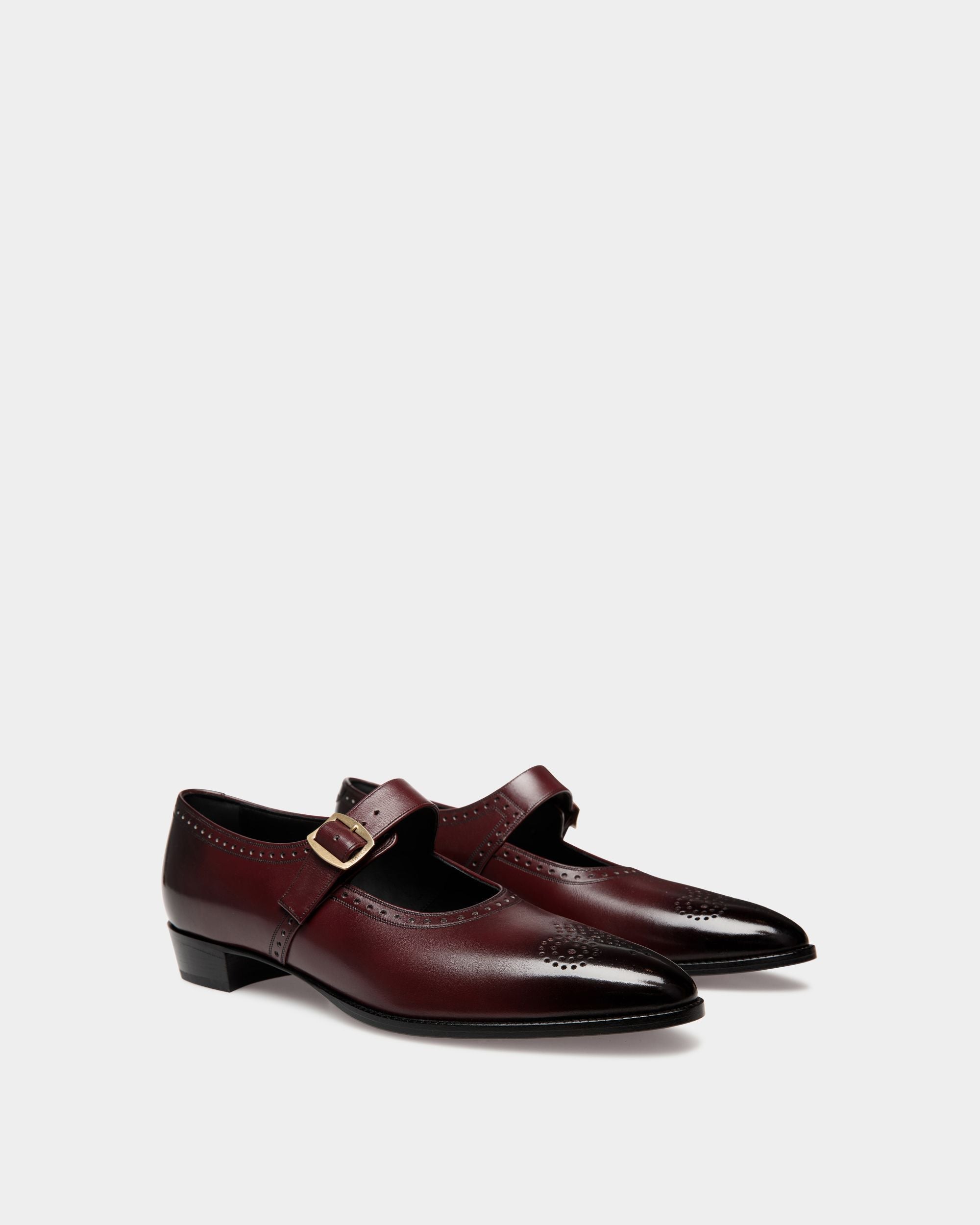 Bally Global - Glendale Mary-Jane In Andorra Leather - Burgundy