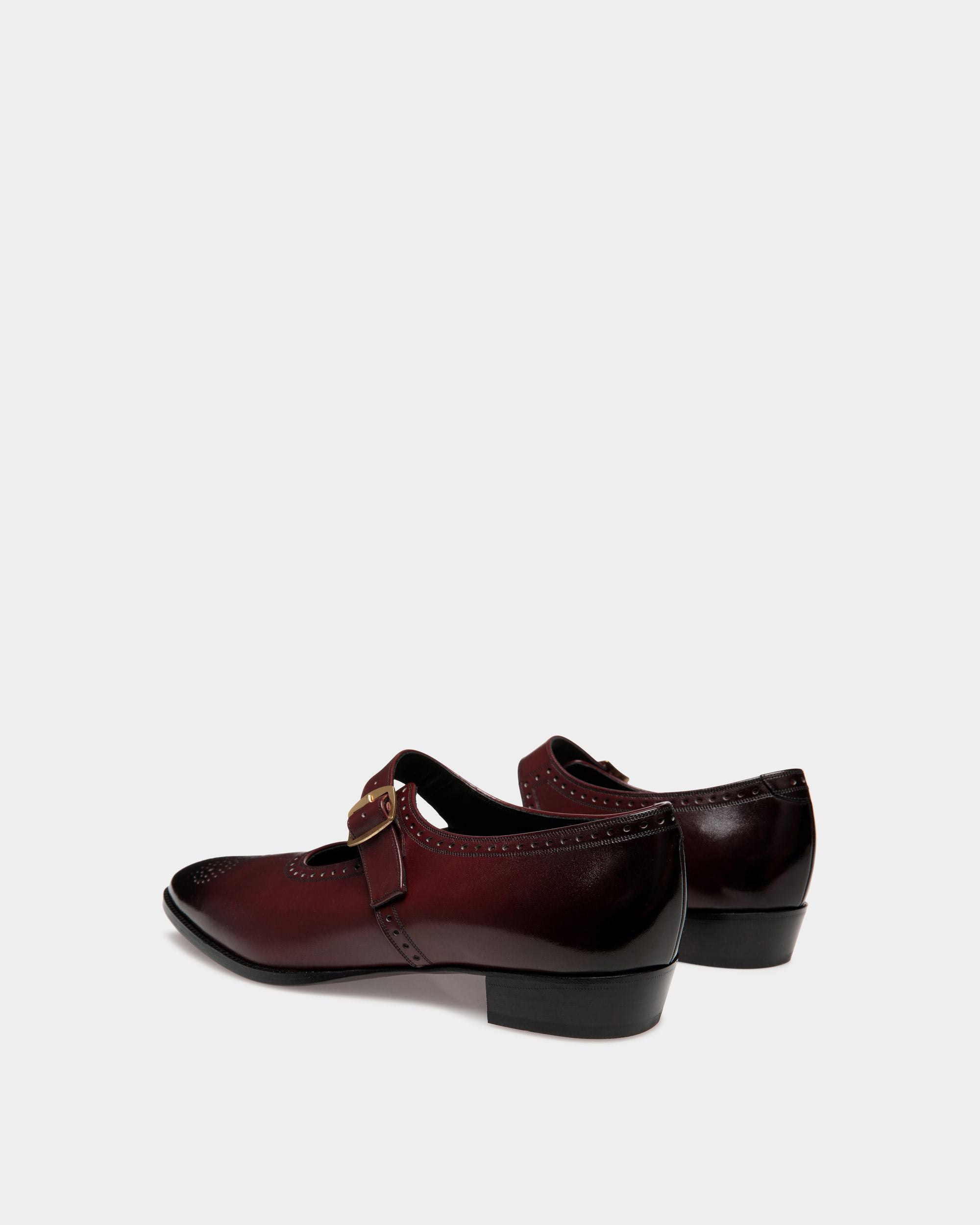 Bally Global - Glendale Mary-Jane In Andorra Leather - Burgundy
