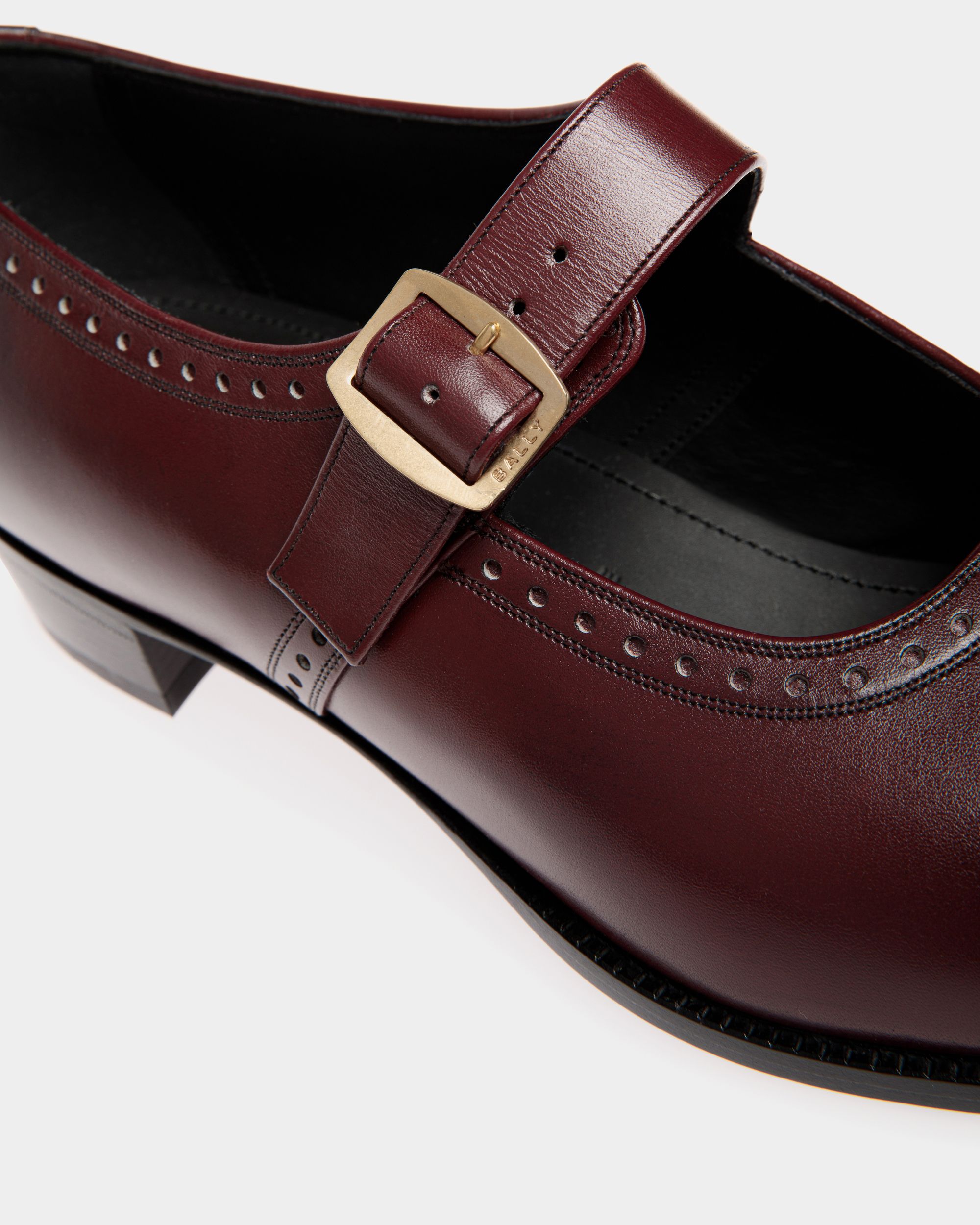 Bally Global - Glendale Mary-Jane In Andorra Leather - Burgundy