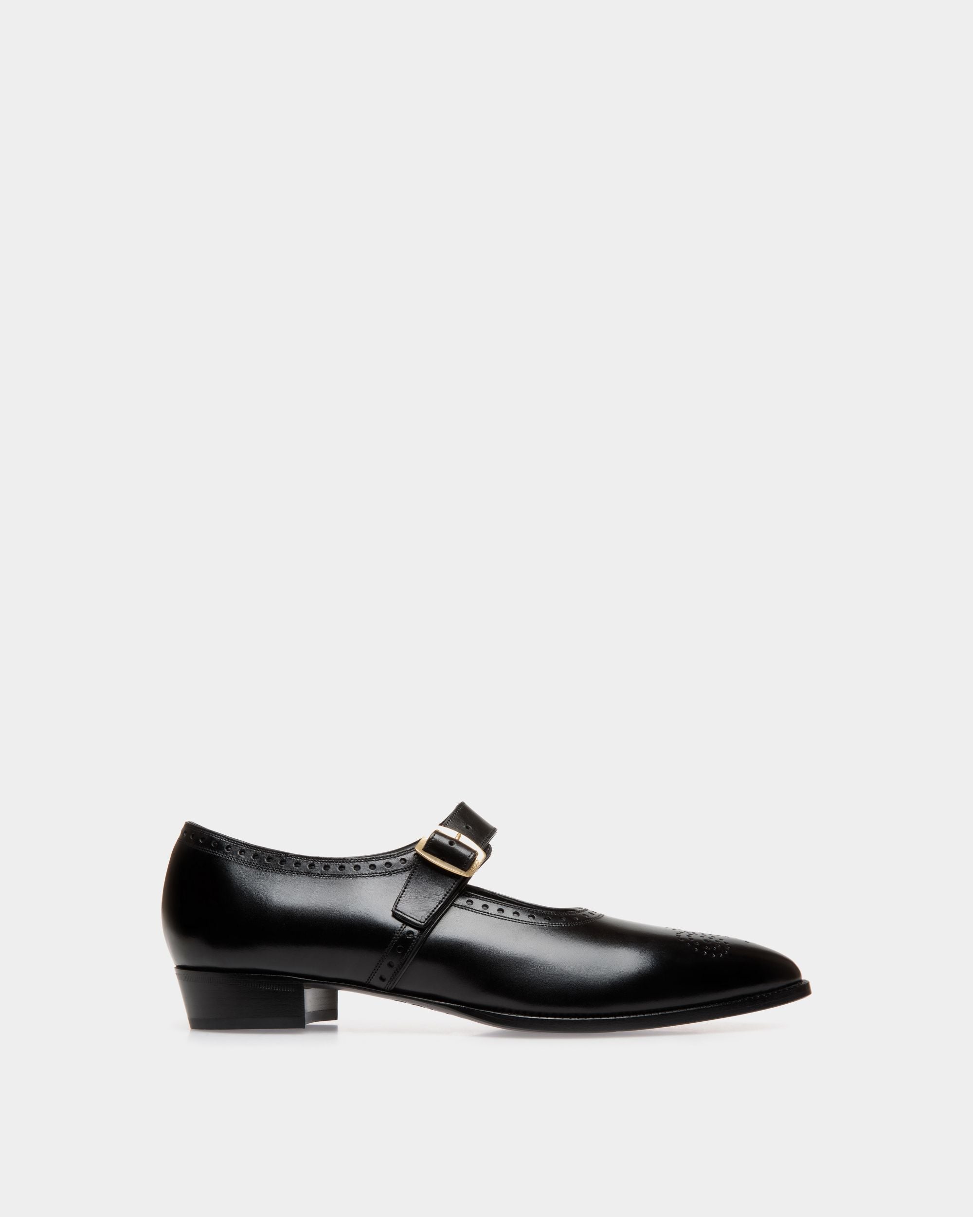 Bally Global - Glendale Flats In Black Leather - Black