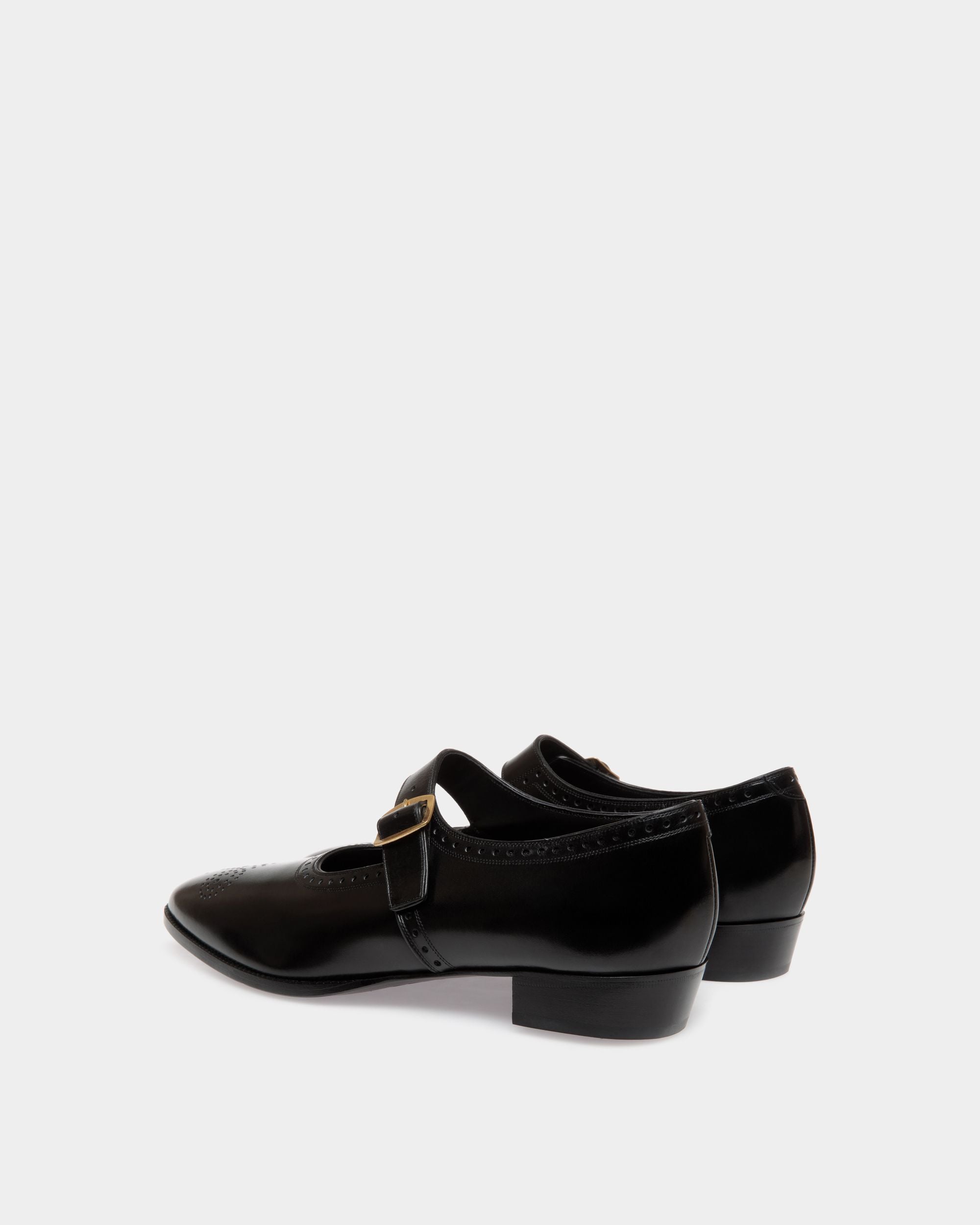 Bally Global - Glendale Flats In Black Leather - Black