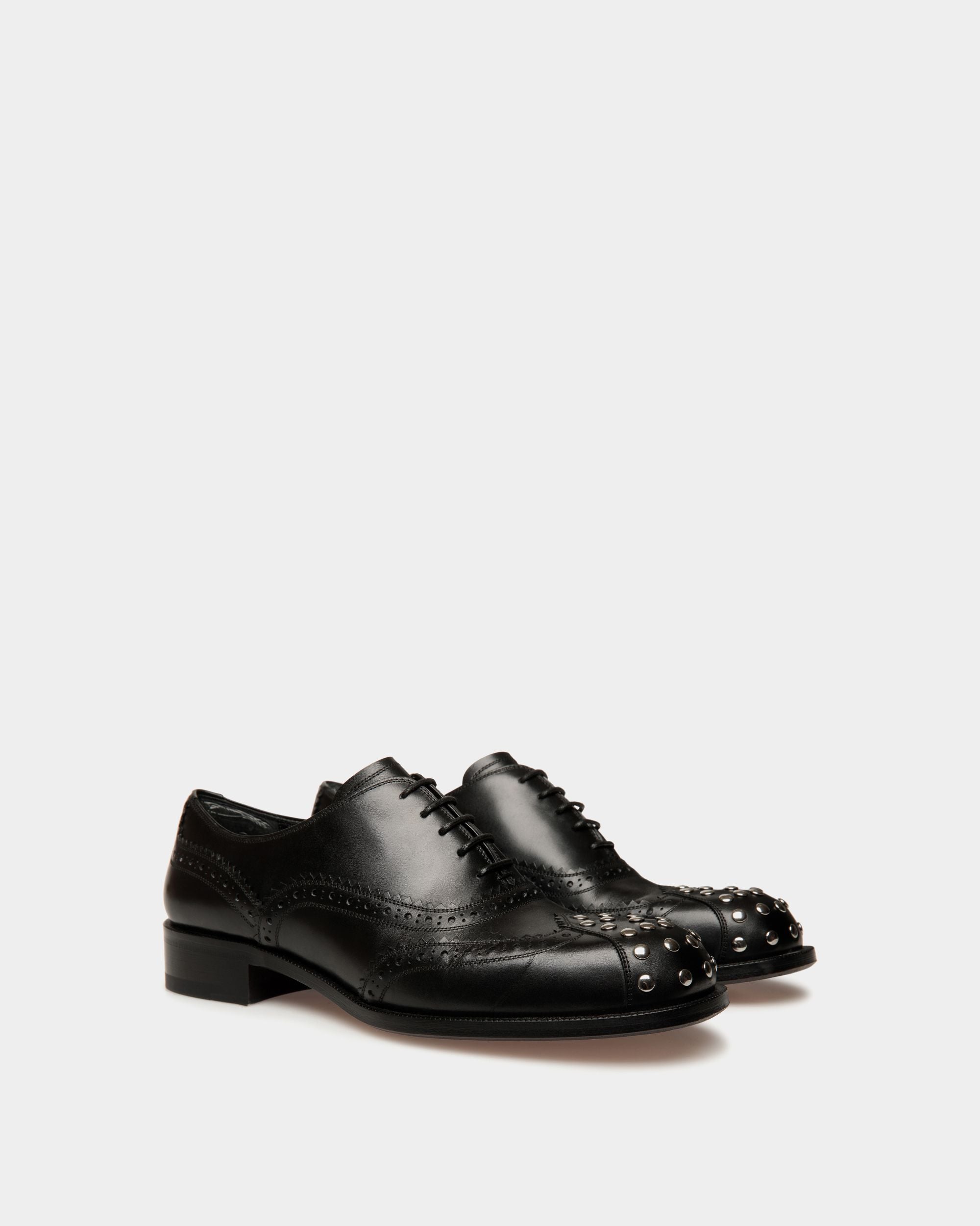 Bally Global - Spiegel Oxford in Black Leather - Black