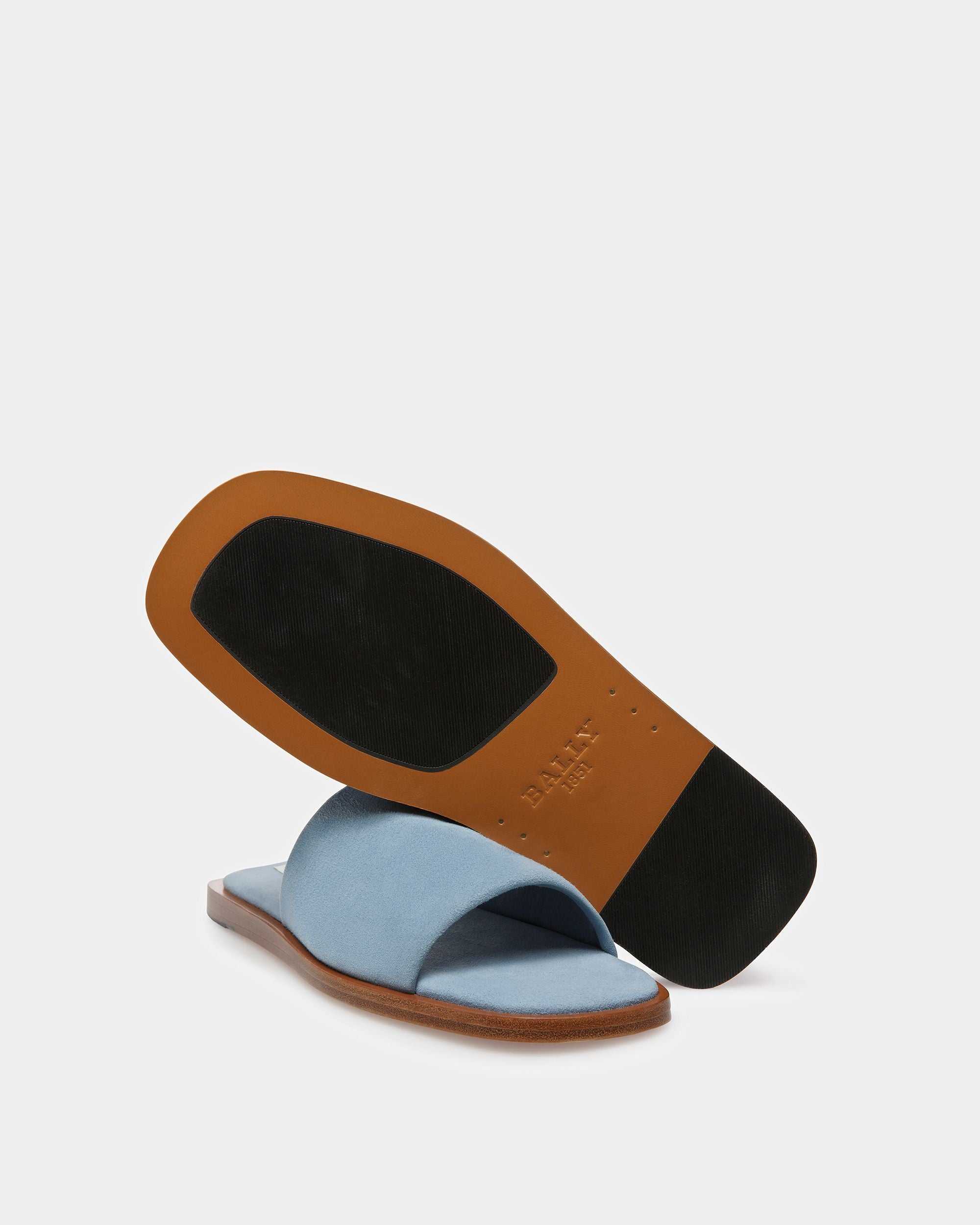 Bally Global - Sabian Sandalias De Piel En Azul Claro - Azul