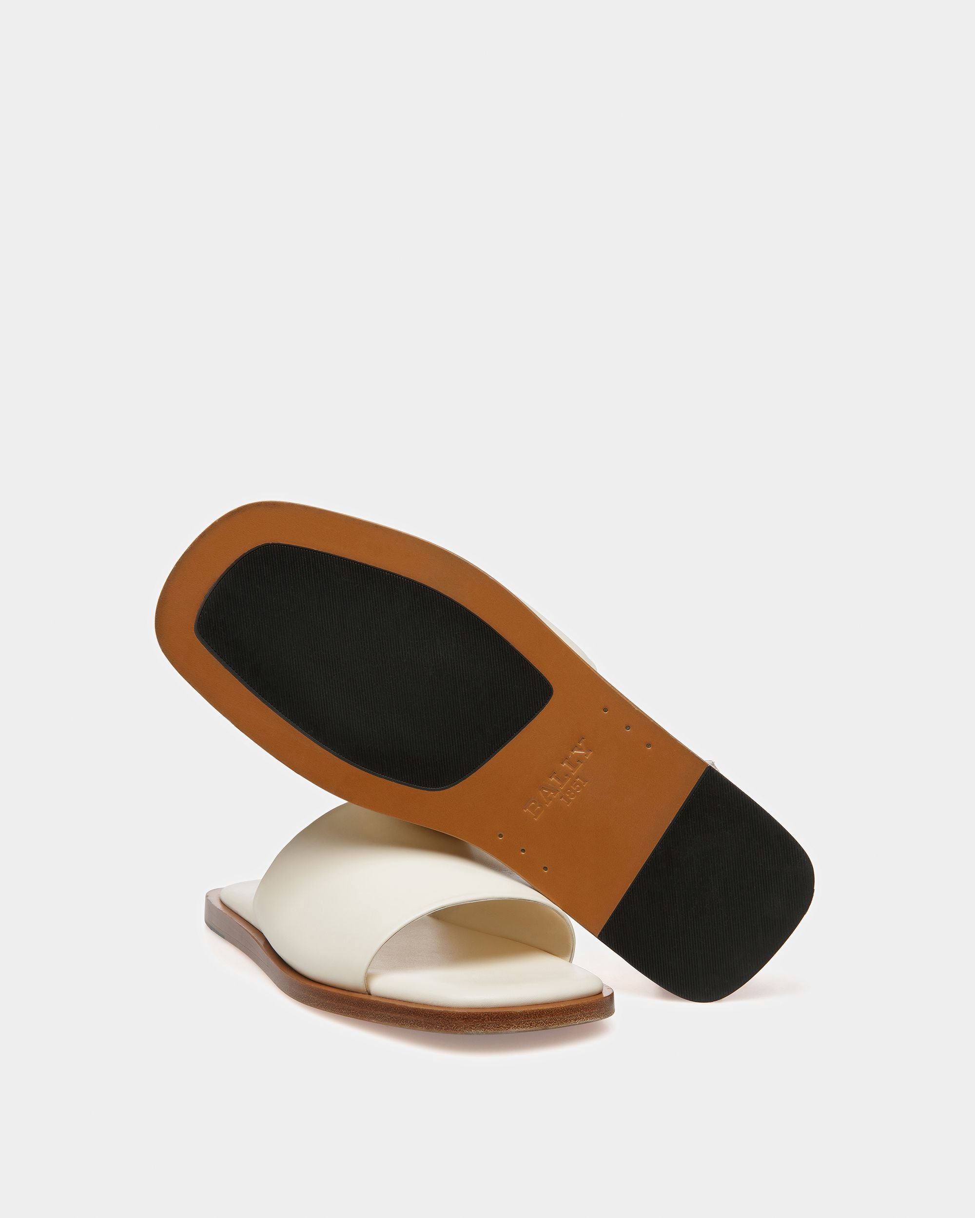 Bally Global - Sabian Sandalias De Piel Color Hueso - Blanco