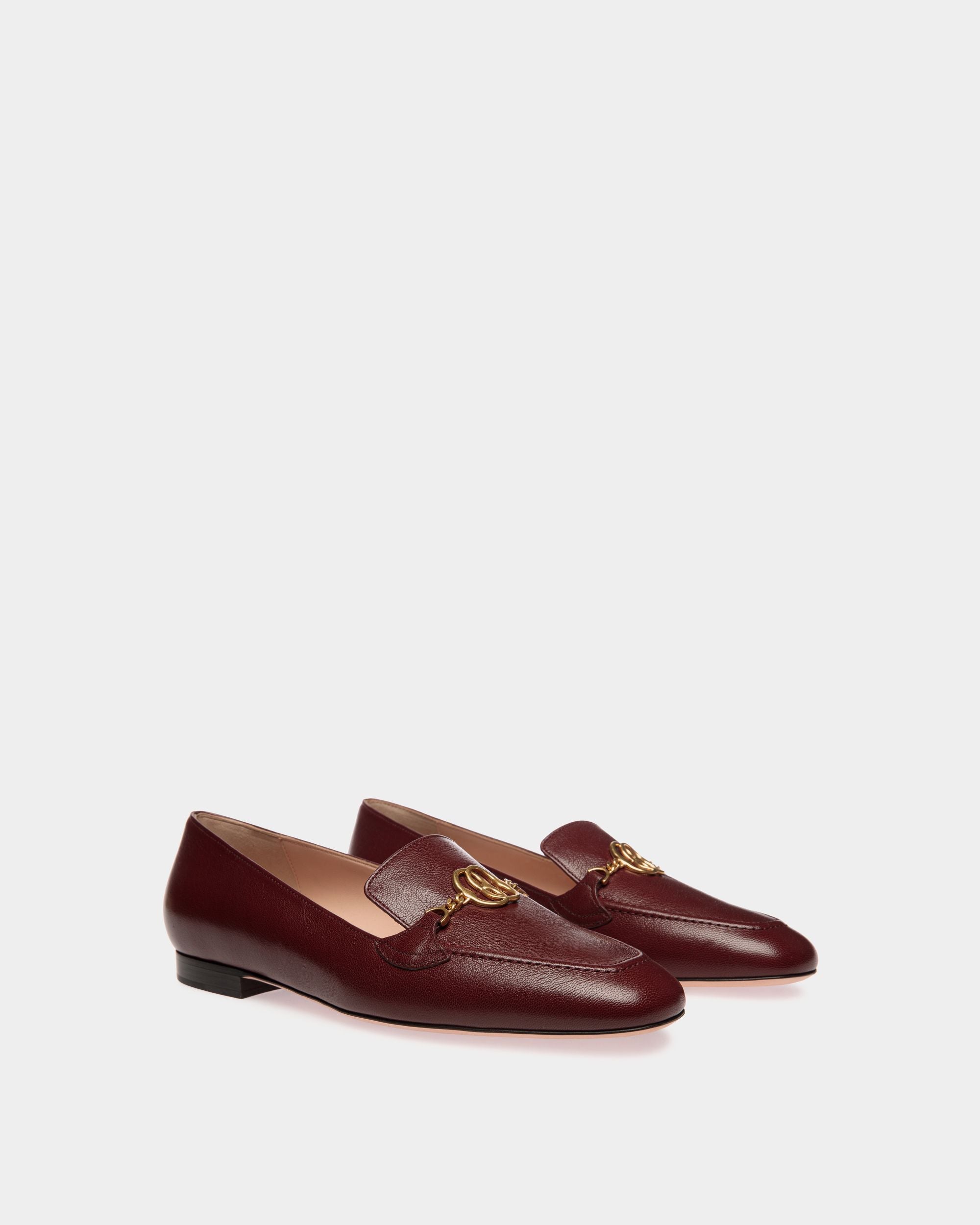 Bally Global - Mocasín Daily Emblem De Piel Andorra - Burdeos