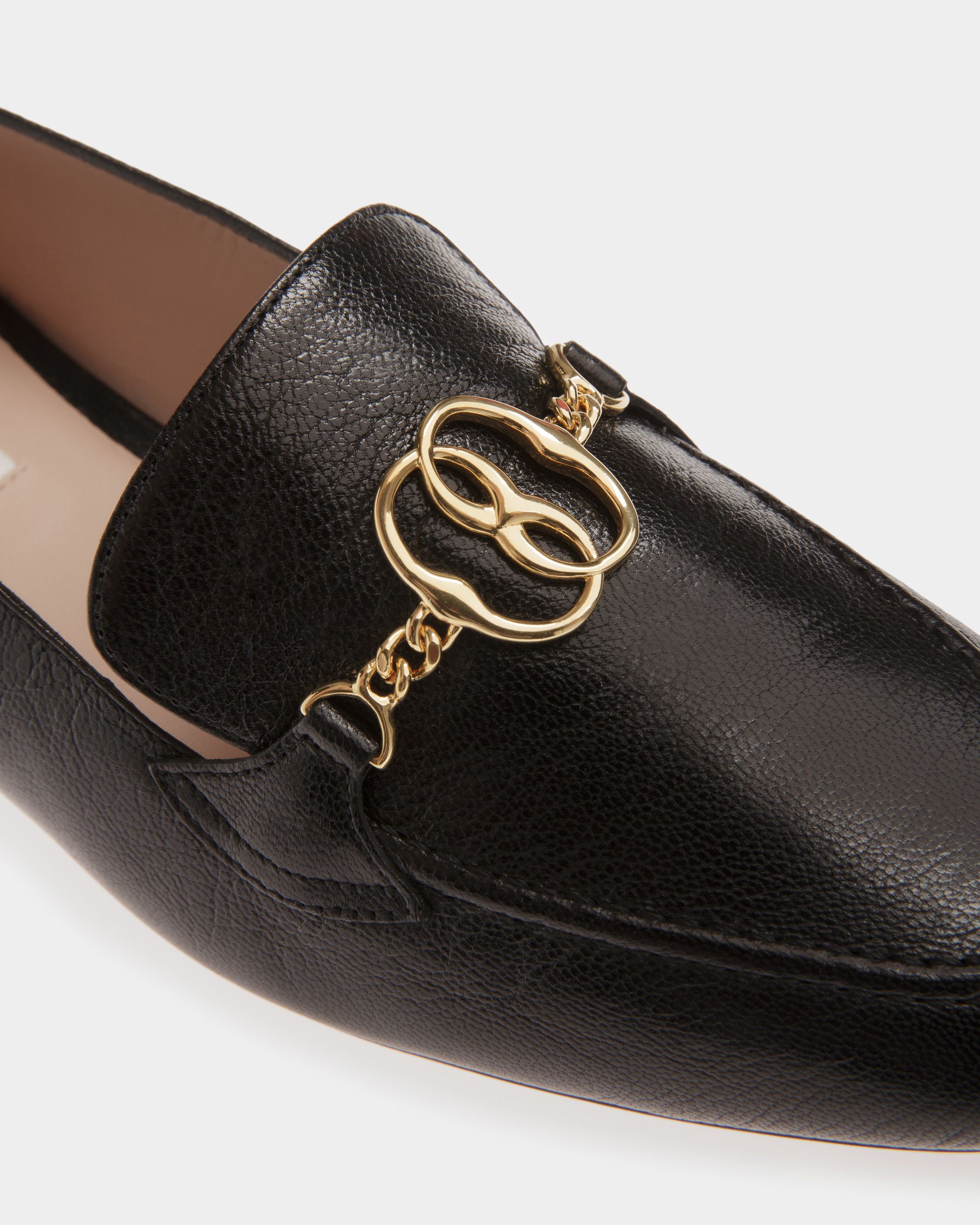 Bally Global - Mocasines Daily Emblem De Piel En Negro - Negro