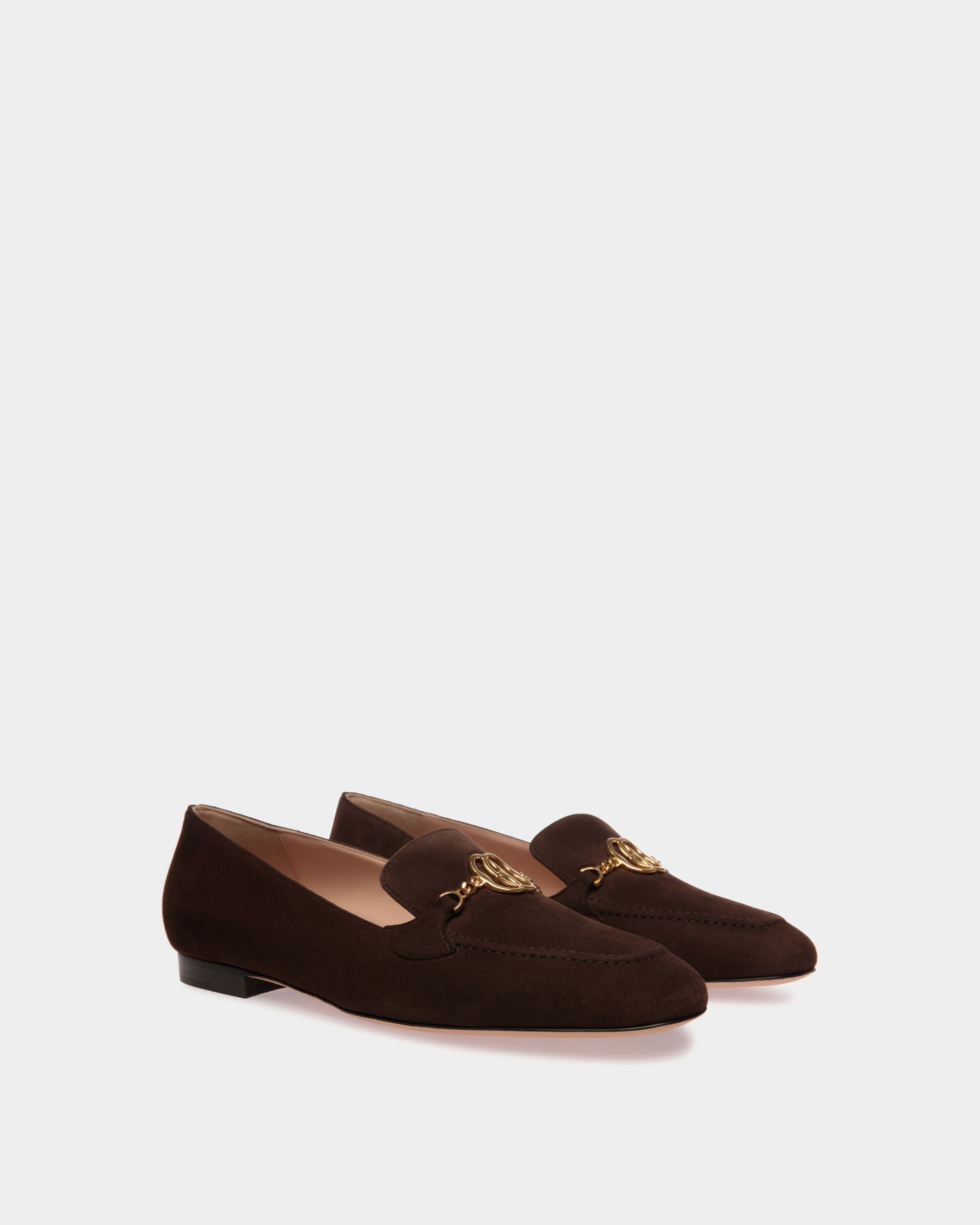 Bally Global - Mocasín Daily Emblem De Ante Ébano - Marrón