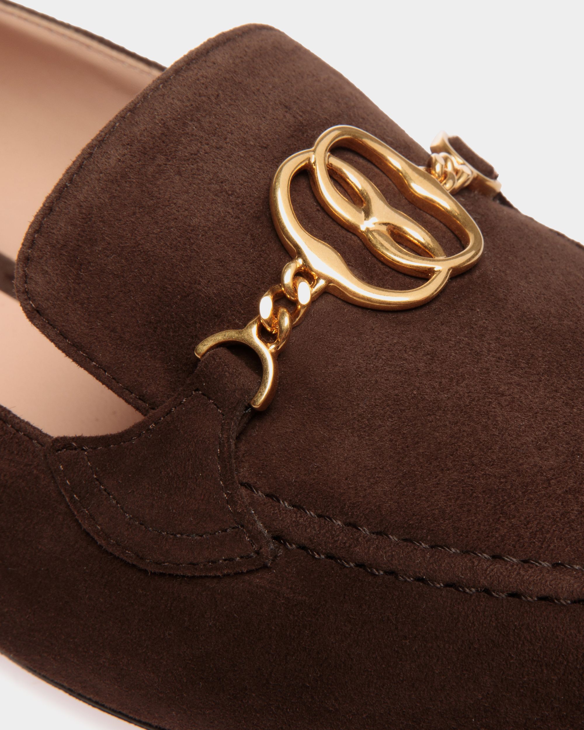 Bally Global - Mocasín Daily Emblem De Ante Ébano - Marrón