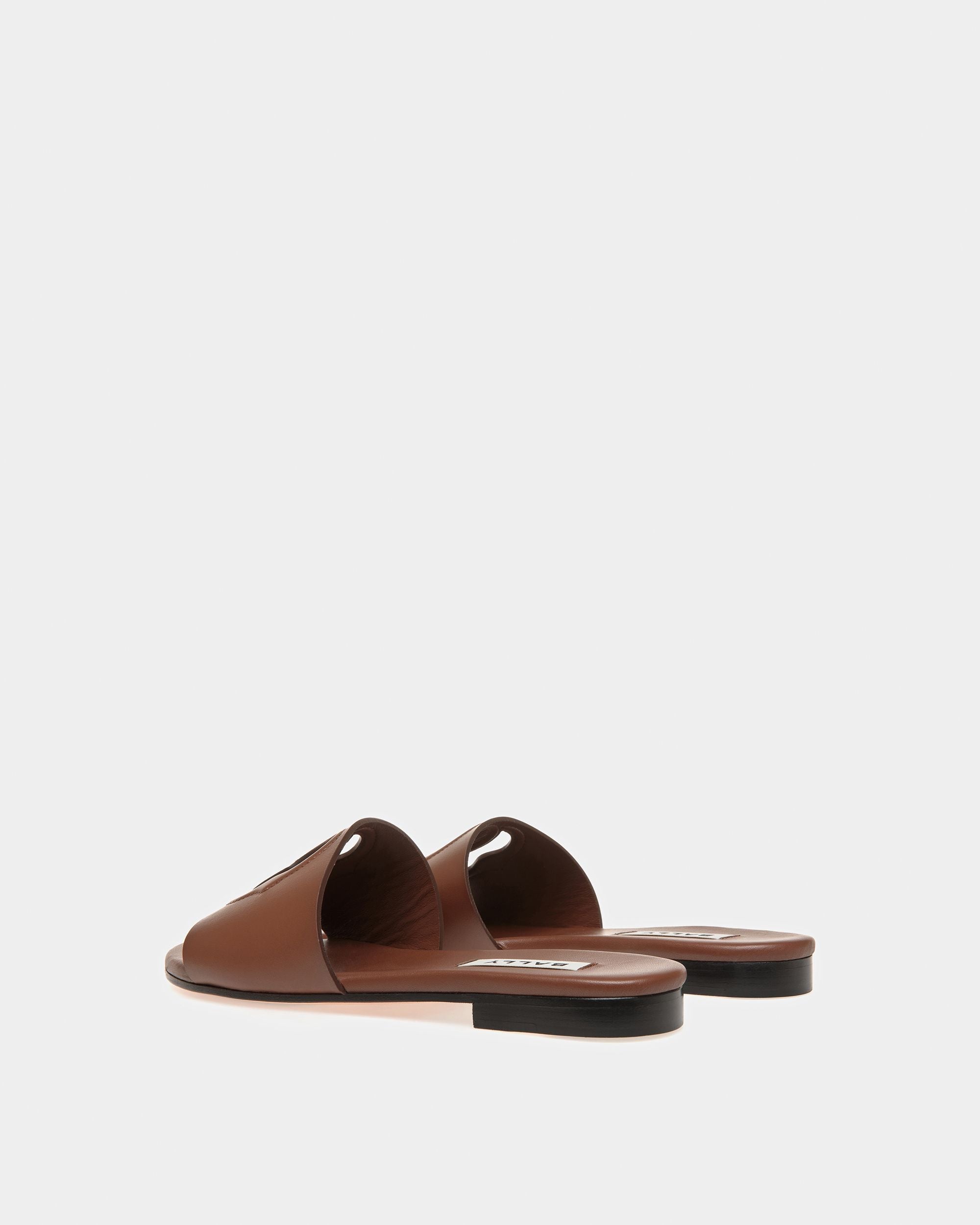Bally Global - Sandalias Emblem De Piel Marrón - Marrón