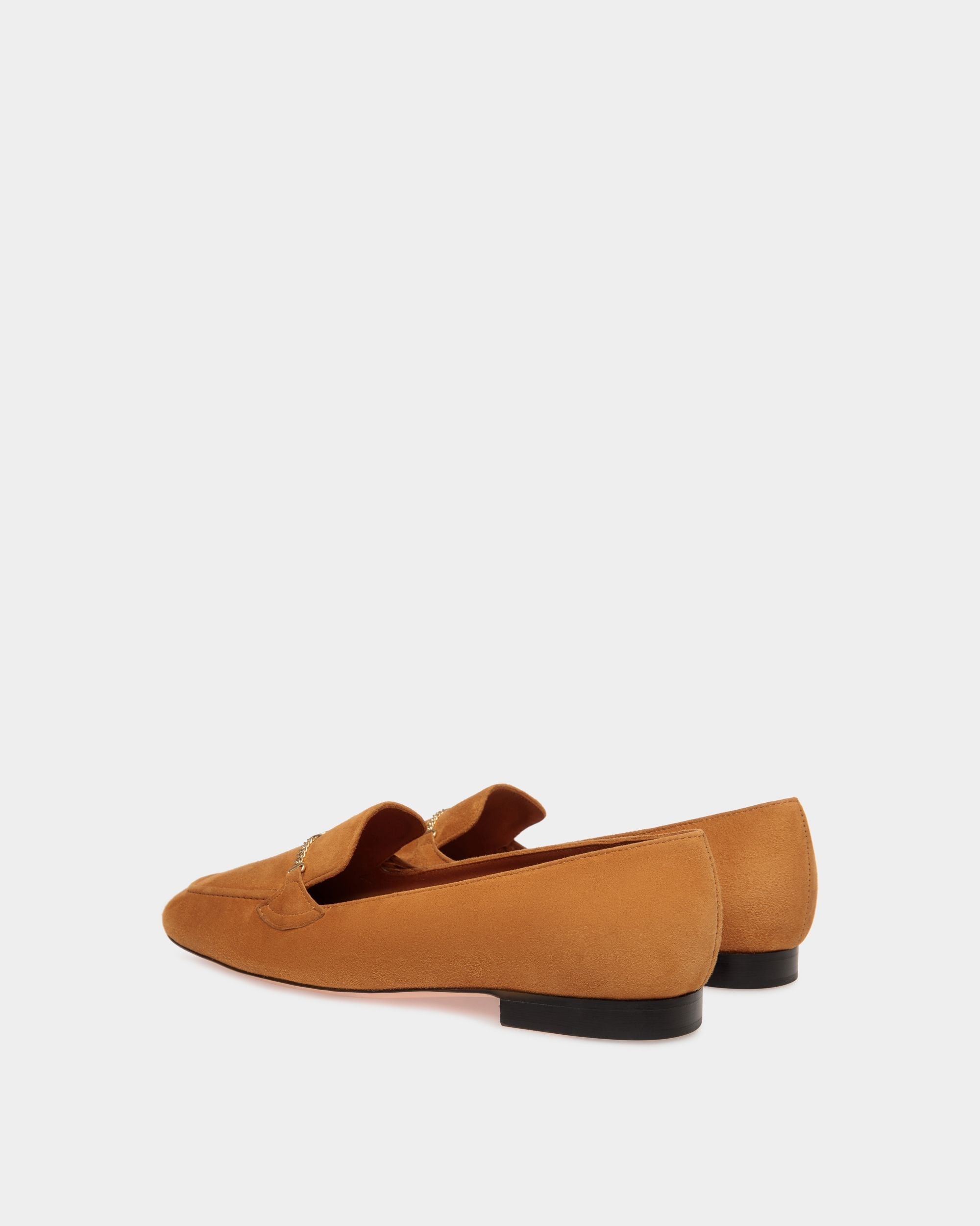 Bally Global - Daily Emblem Loafer in Brown Suede - Brown