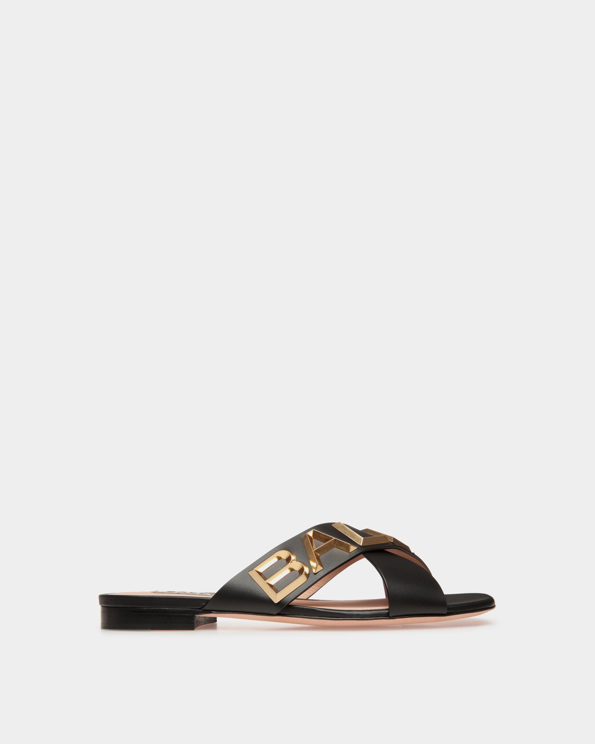 Bally Global - Bally Spell Flat Slide in Leather - Black