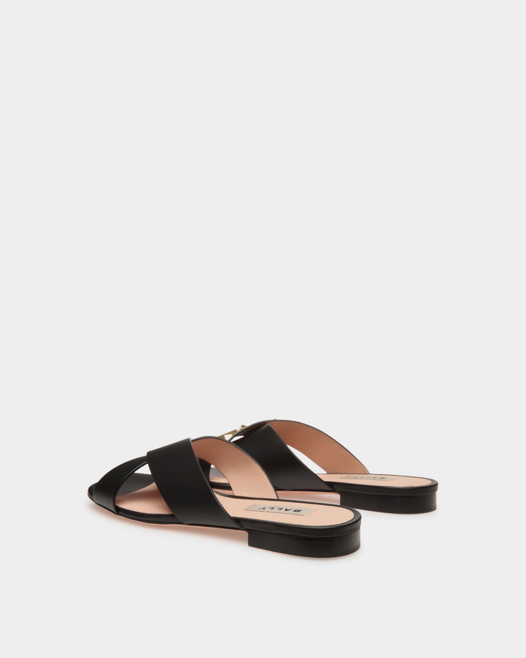 Bally Global - Bally Spell Flat Slide in Leather - Black