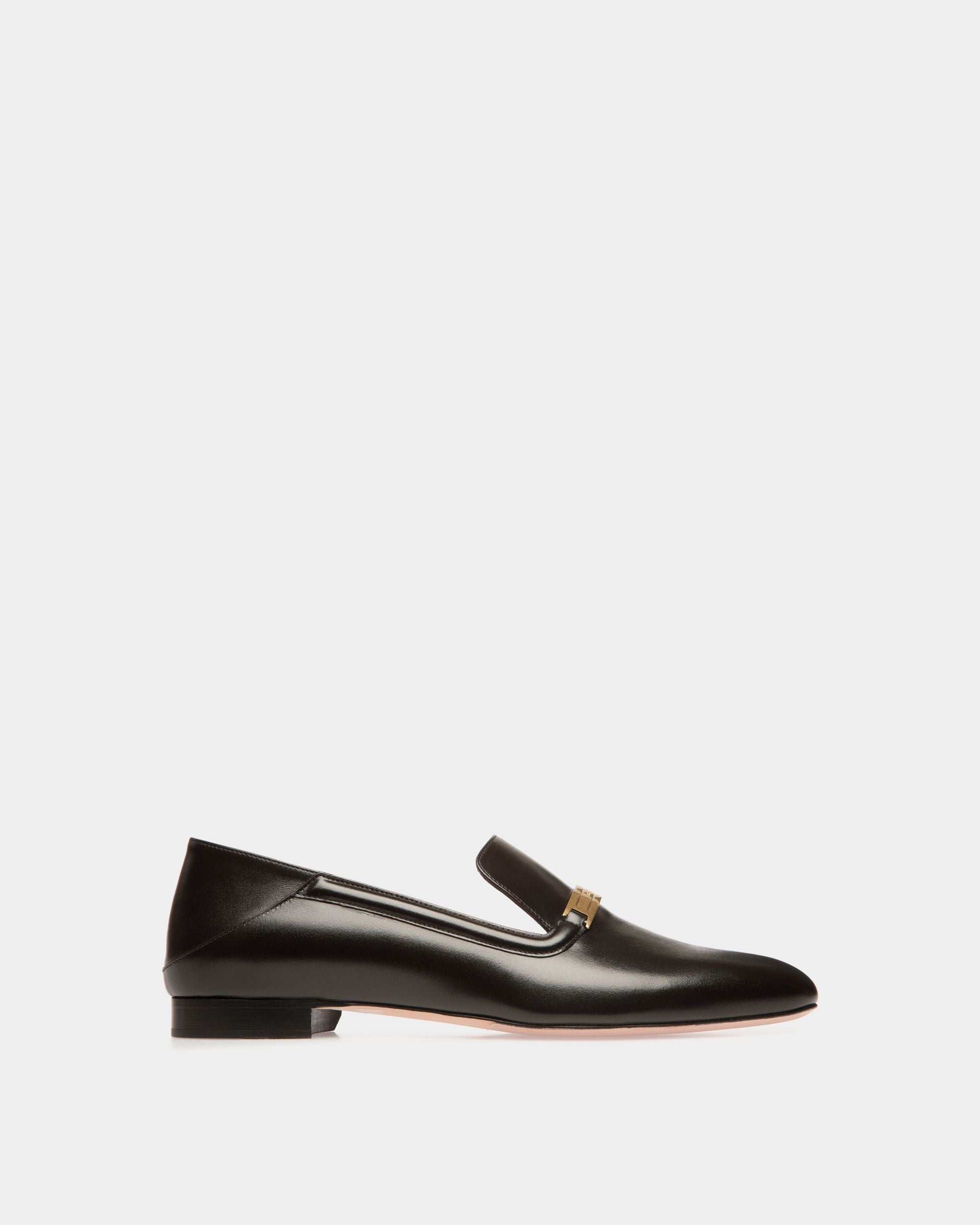 Bally Global - Deco Slipper in Black Leather - Black