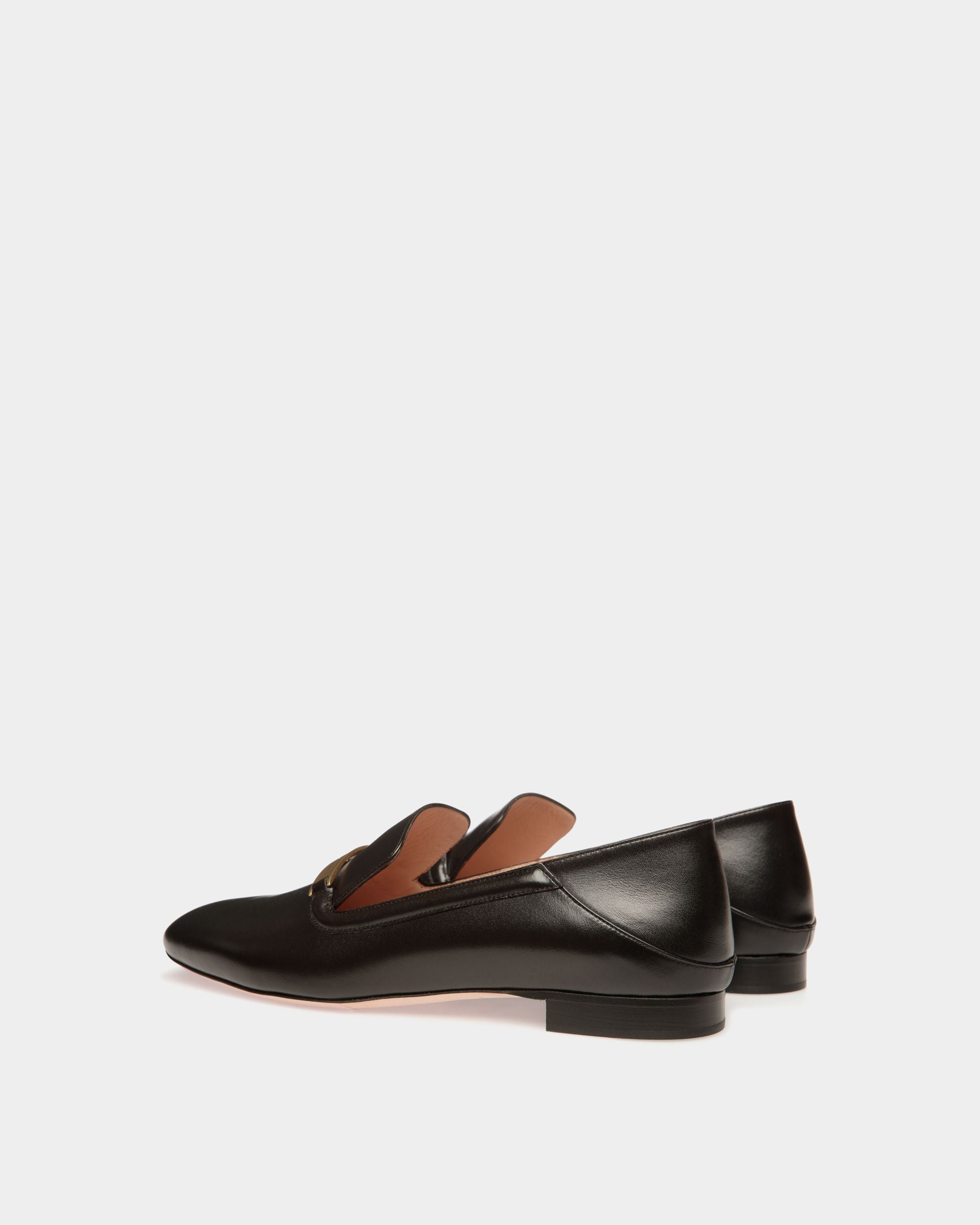 Bally Global - Deco Slipper in Black Leather - Black