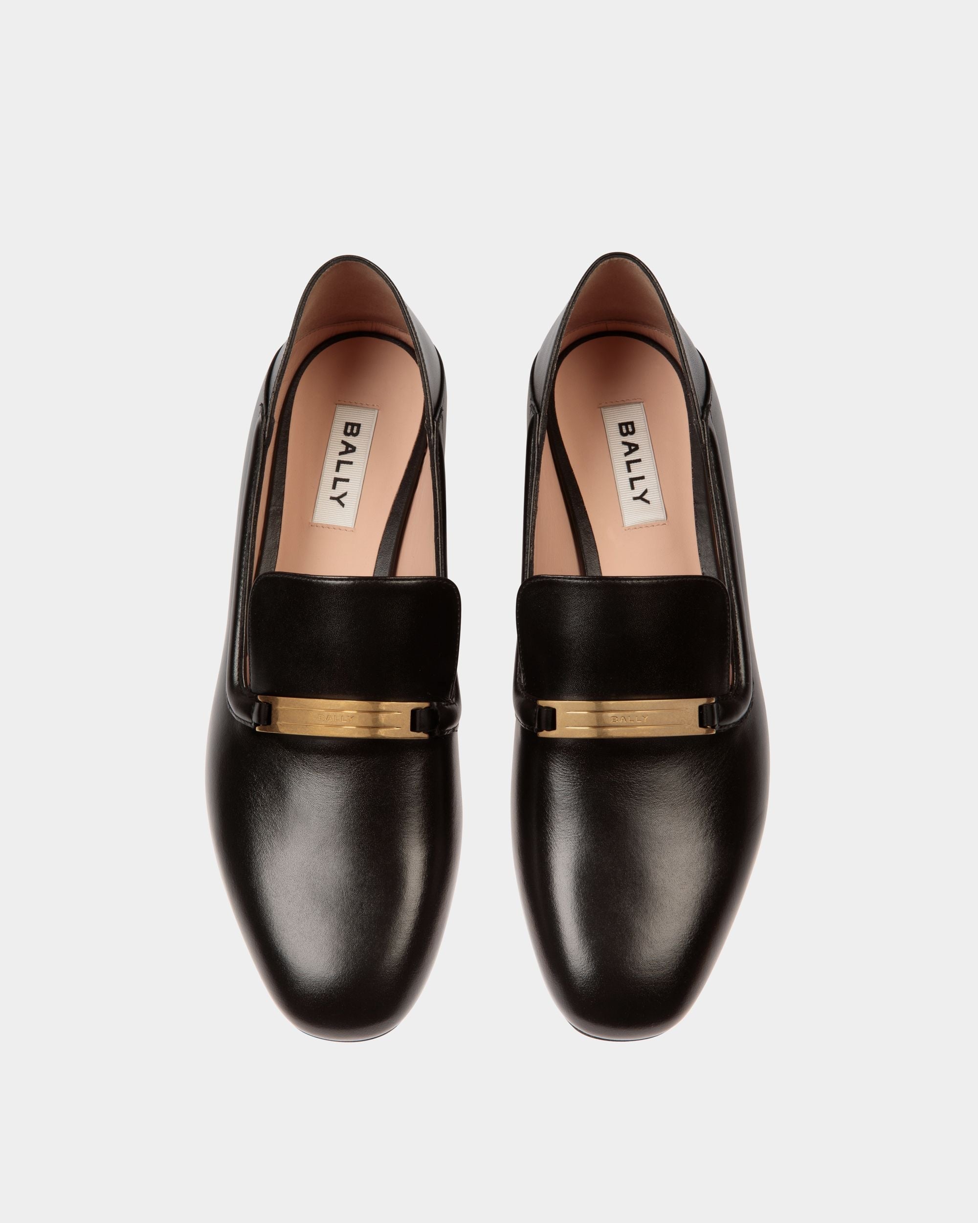 Bally Global - Deco Slipper in Black Leather - Black