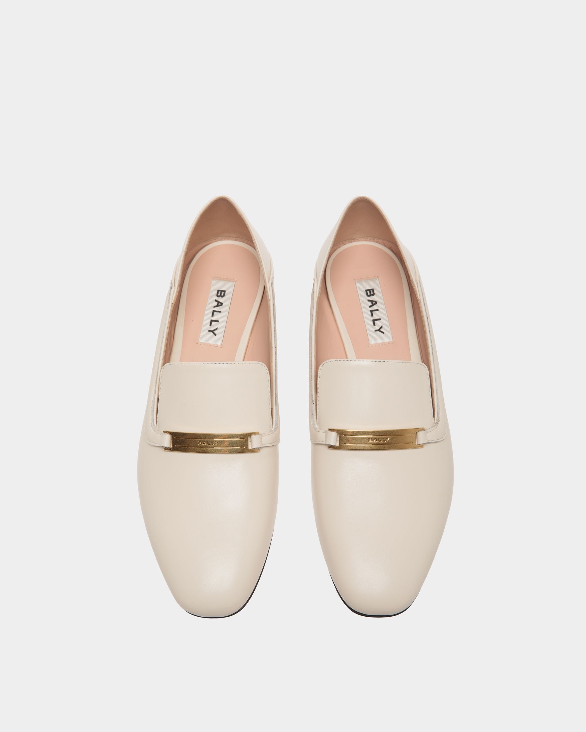 Bally Global - Slipper Deco De Piel Blanca - Blanco