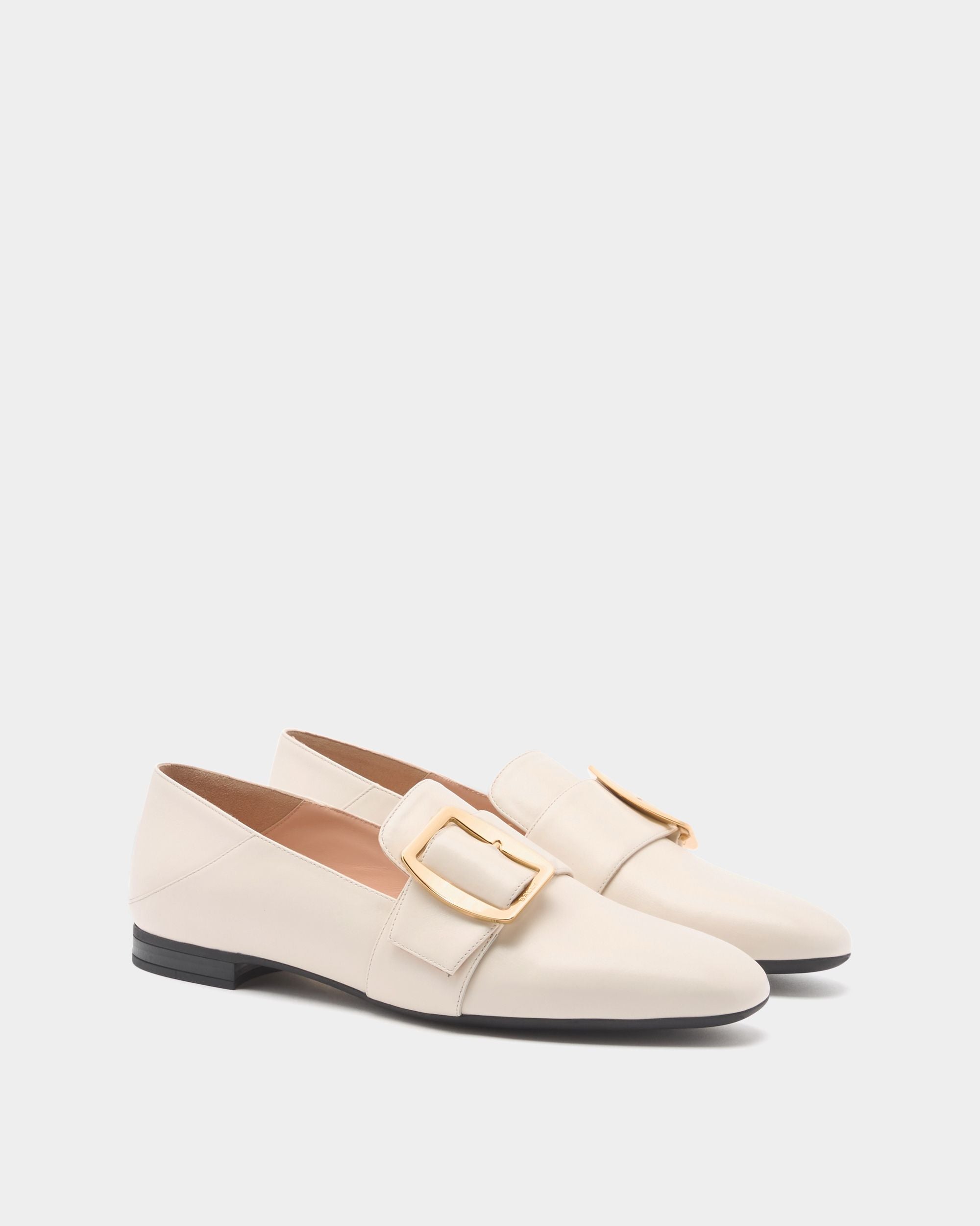 Bally Global - Slipper Bally Boucle En Cuir Ivory - Blanc