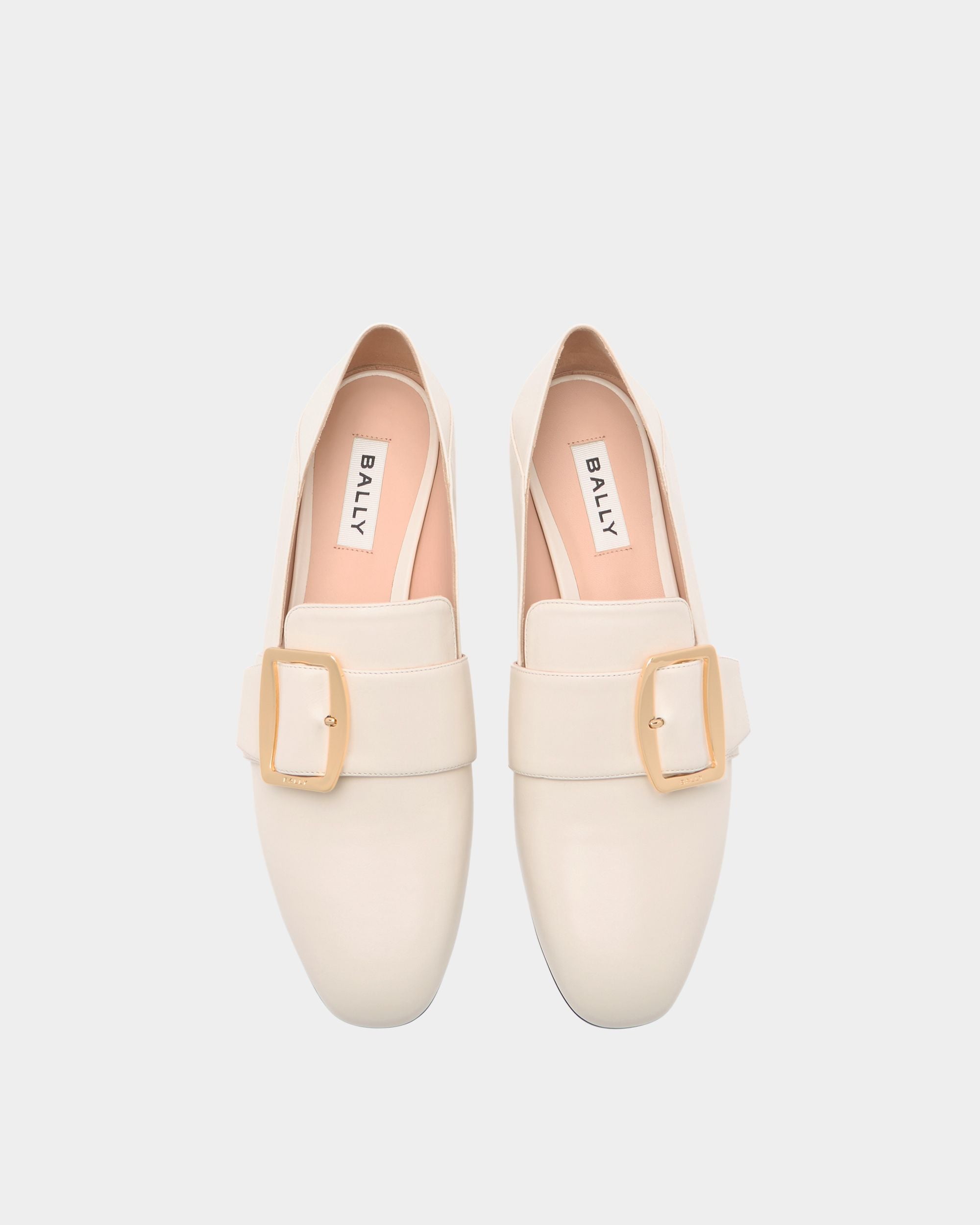 Bally Global - Slipper Bally Boucle En Cuir Ivory - Blanc