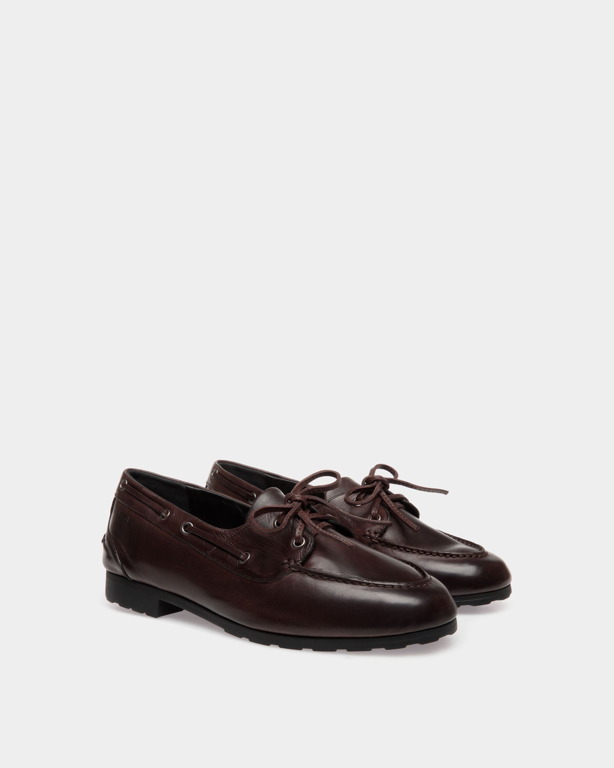 Bally Global - Plume Moccassin In Brown Buffalo - Brown