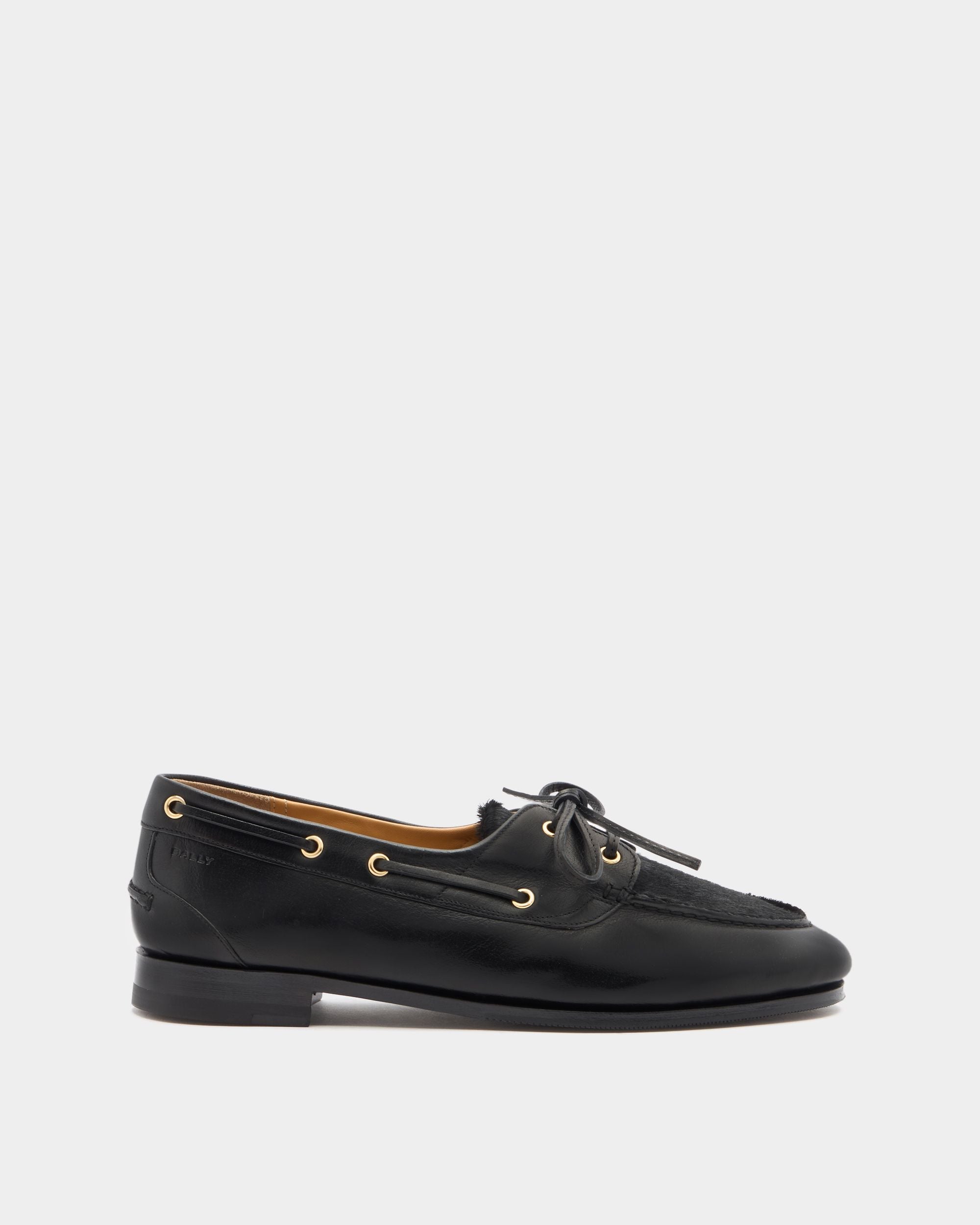 Bally Global - Plume Moccasin in Black Leather - Black