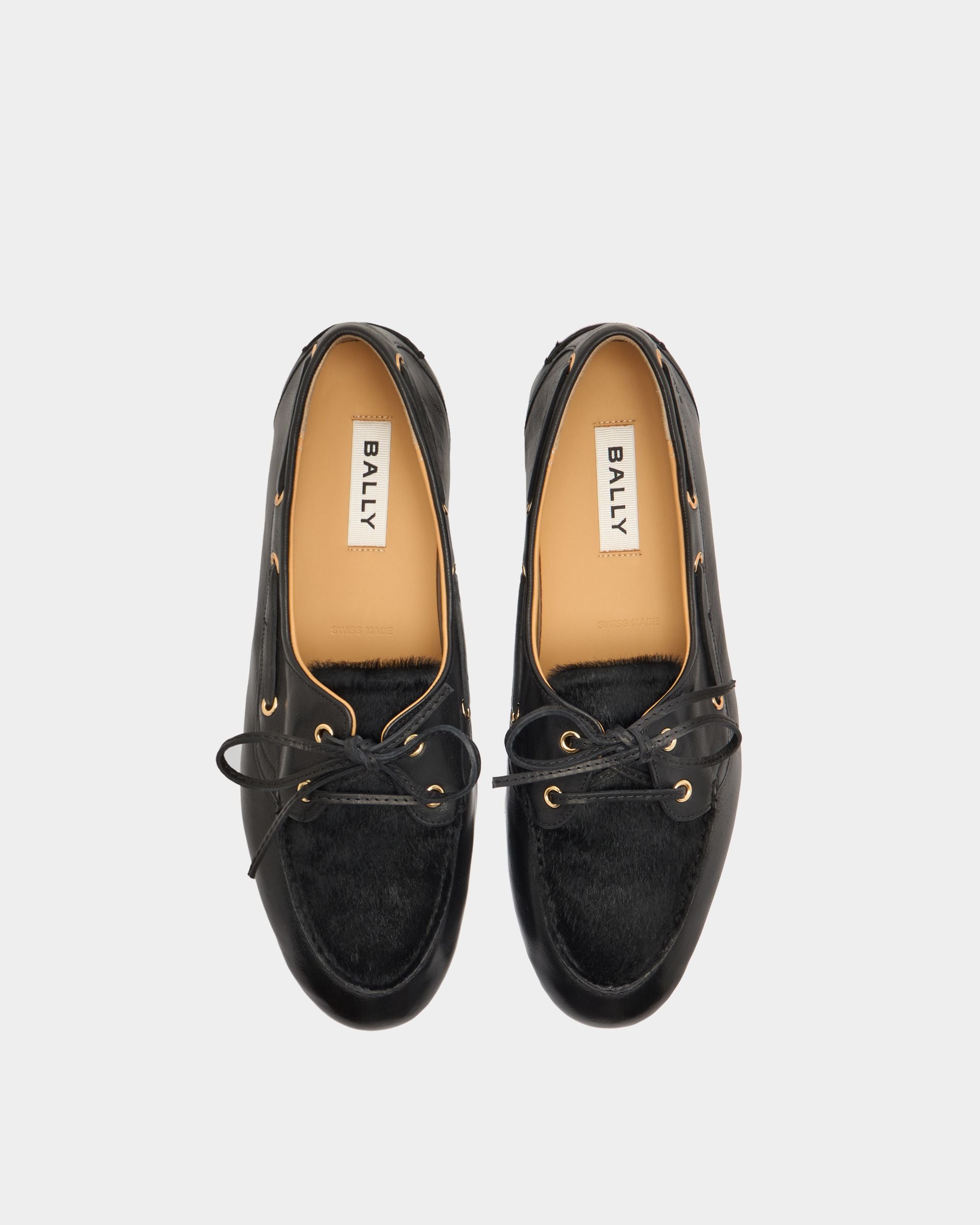 Bally Global - Plume Moccasin in Black Leather - Black
