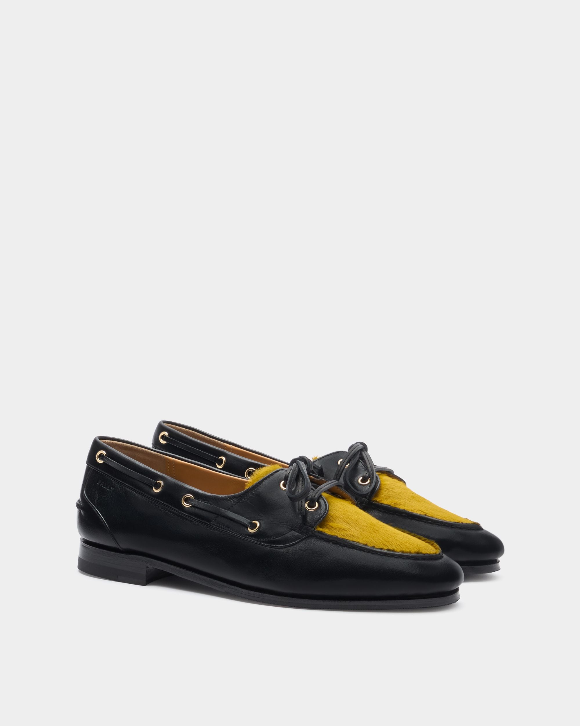 Bally Global - Plume Moccasin in Black Leather - Black