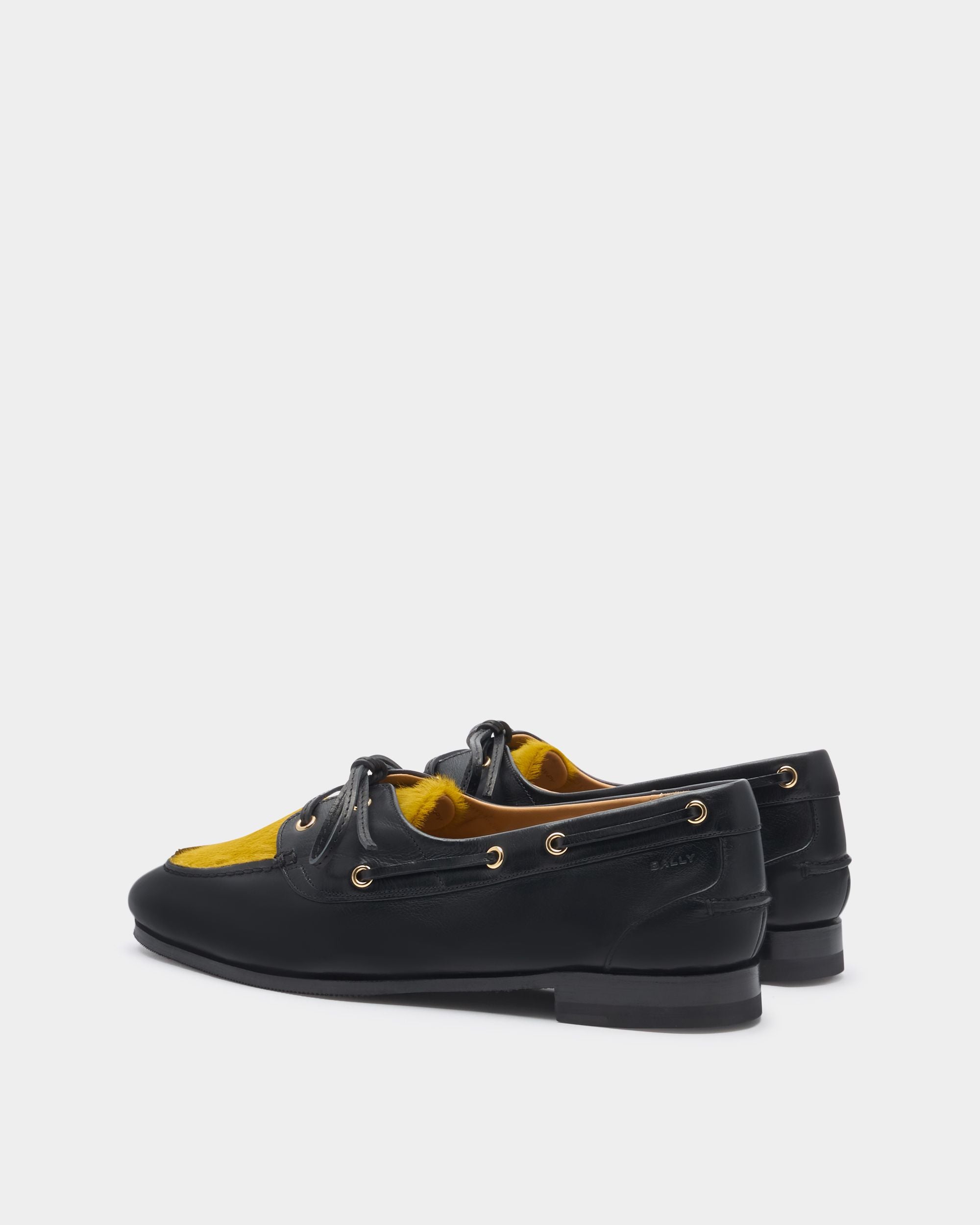 Bally Global - Plume Moccasin in Black Leather - Black