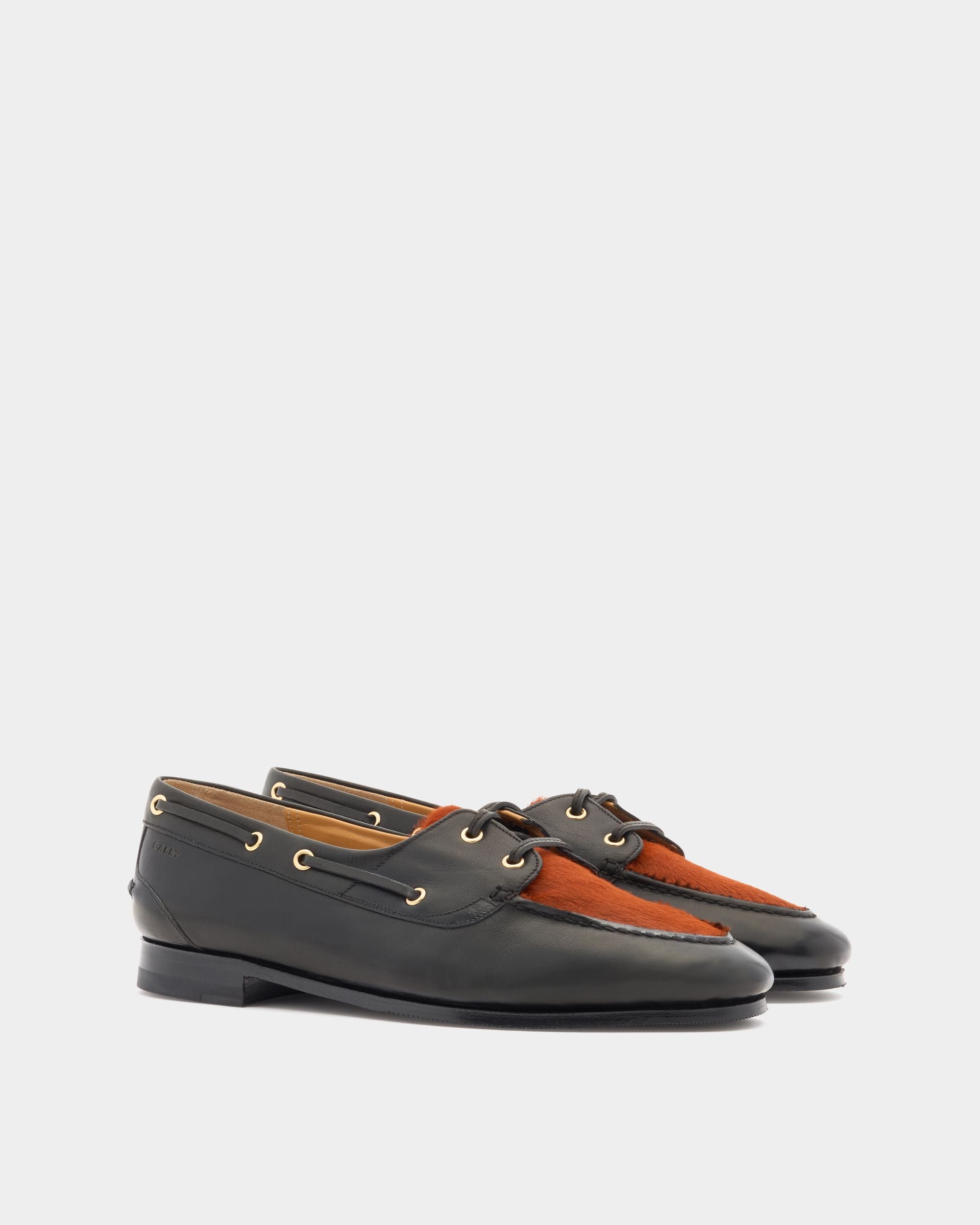 Bally Global - Plume Moccasin in Black Leather - Black