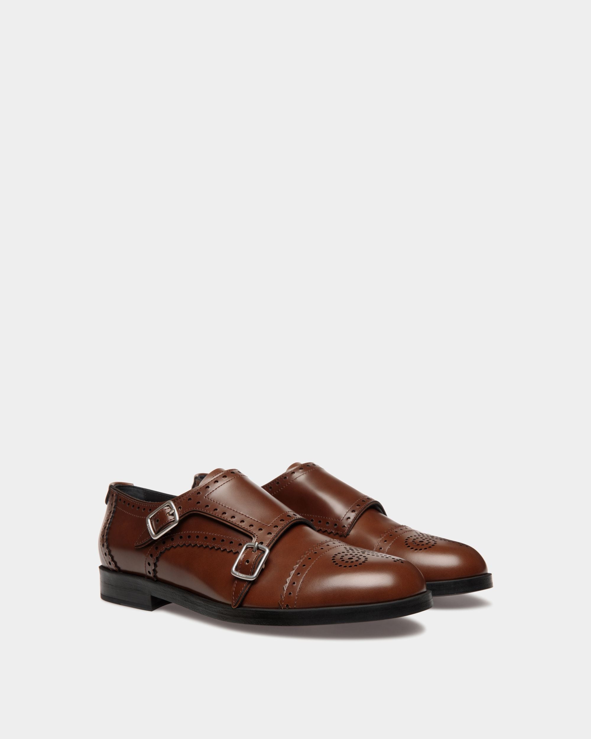 Bally Global - Chaussure À Talon Plat Egli En Cuir Marron - Marron