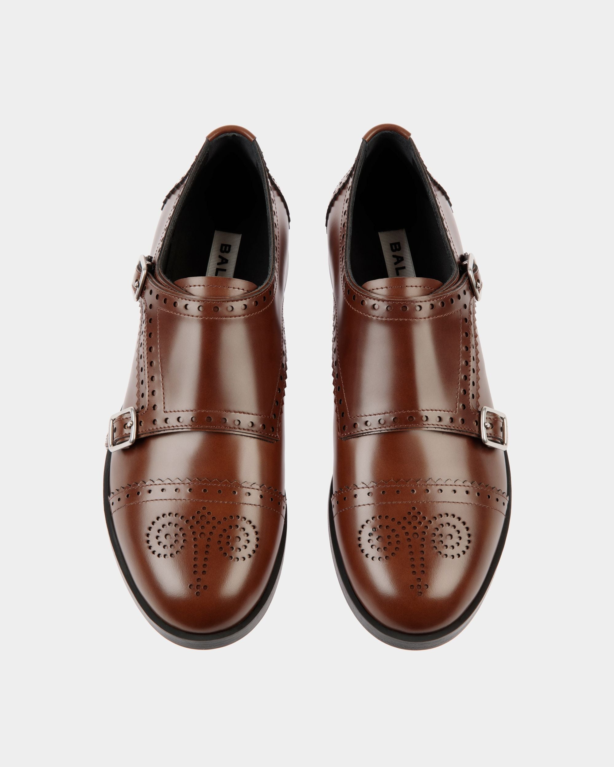 Bally Global - Chaussure À Talon Plat Egli En Cuir Marron - Marron