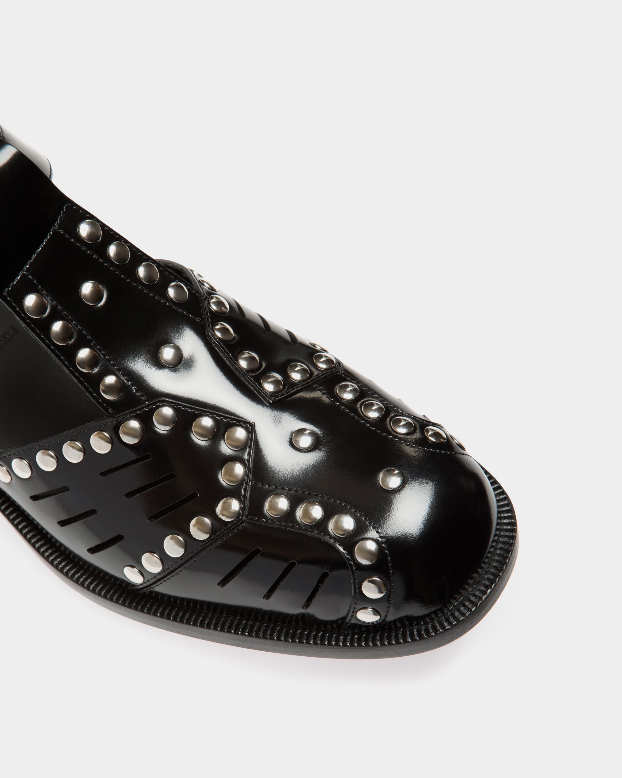 Bally Global - Spiegel Flat Sandal in Black Leather - Black