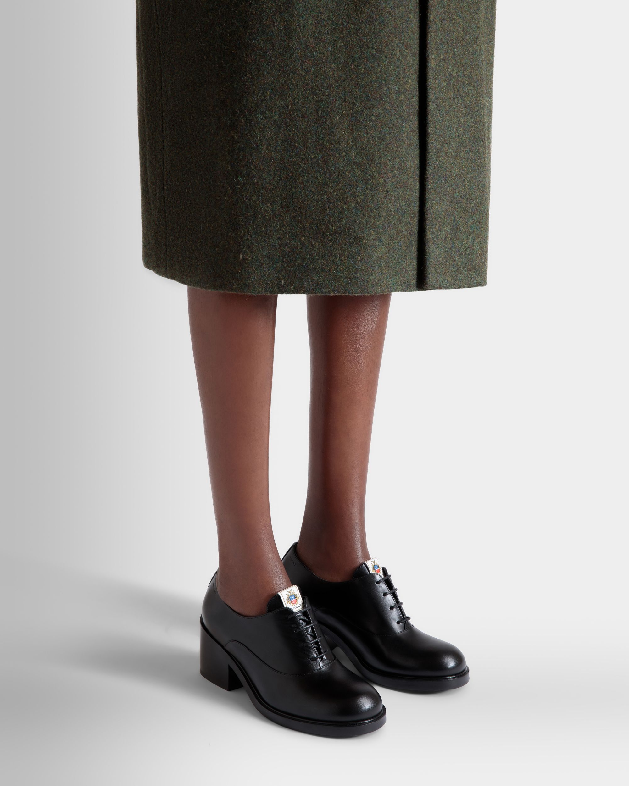 Bally Global - Peggy Oxford In Black Leather - Black