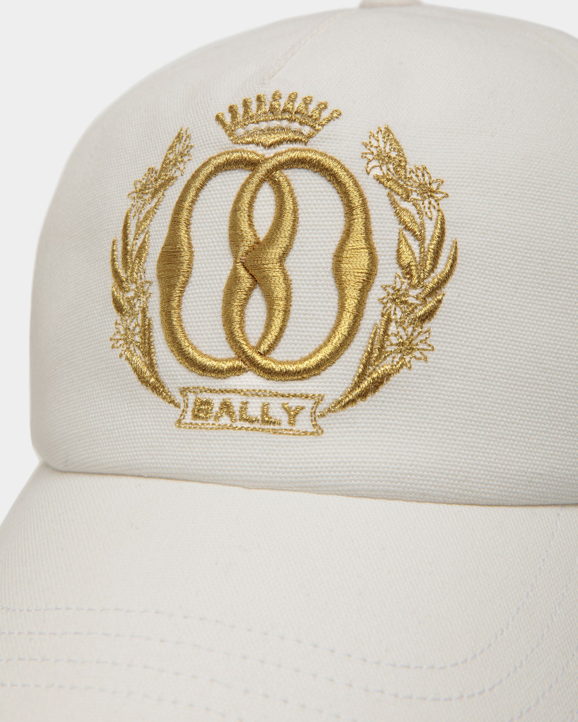 Bally Global - Baseball Hat in White Cotton - White