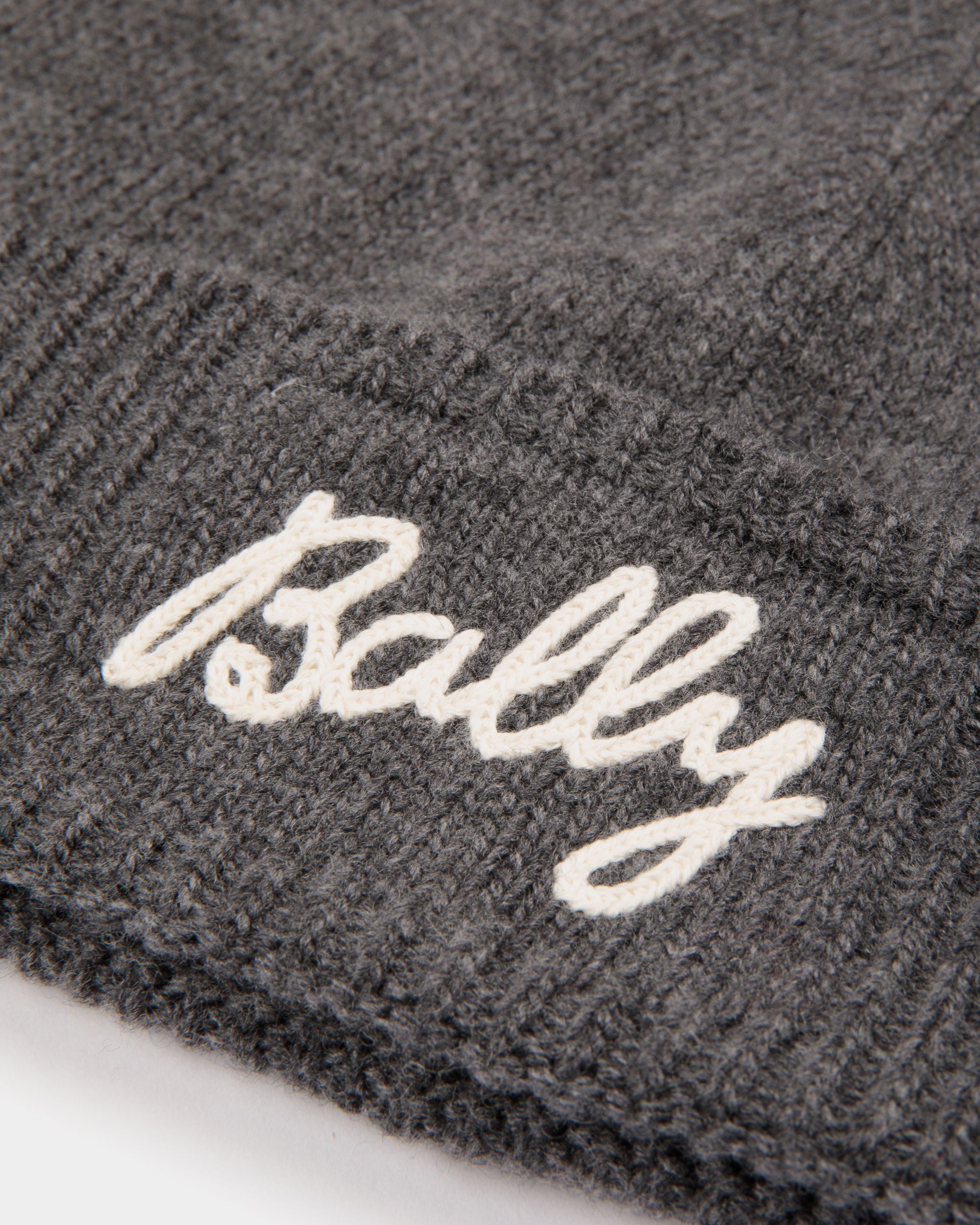 Bally Global - Gorro Con Logo De Lana Gris - Gris