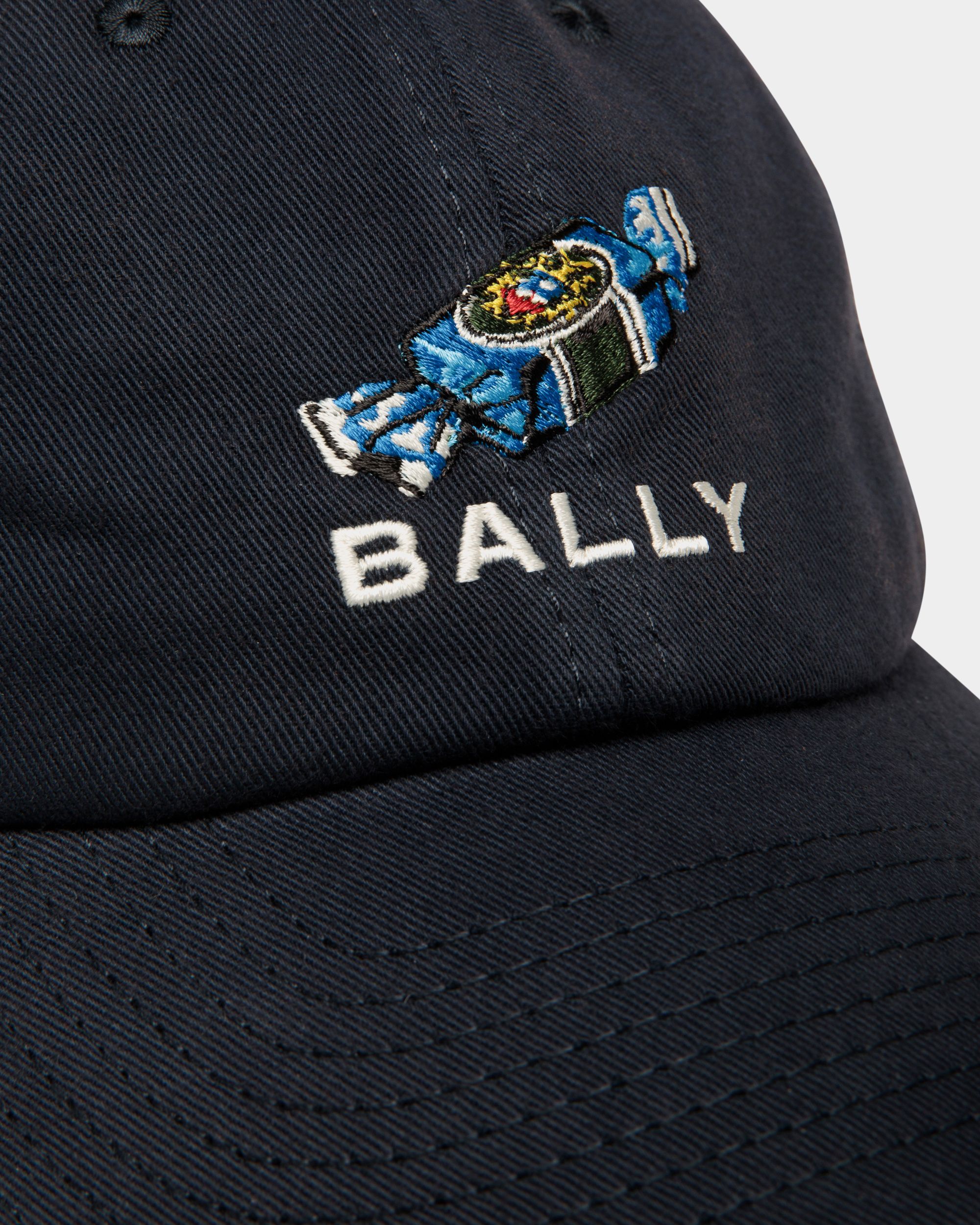 Bally Global - Gorra De Algodón Navy Blue Con Etiqueta Choco-Candy - Azul