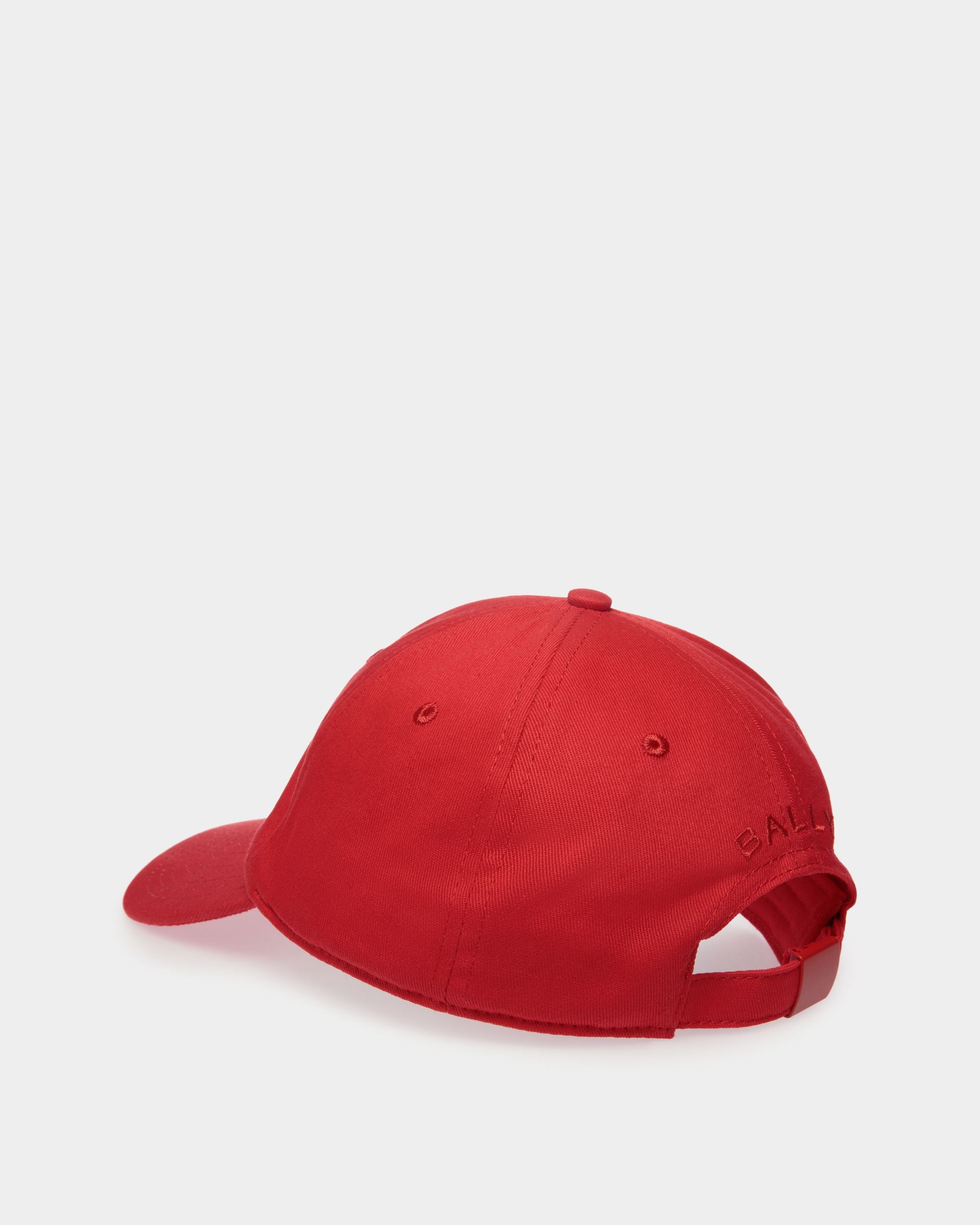 Bally Global - Baseball Hat in Red Cotton with a Bally Crest - Red