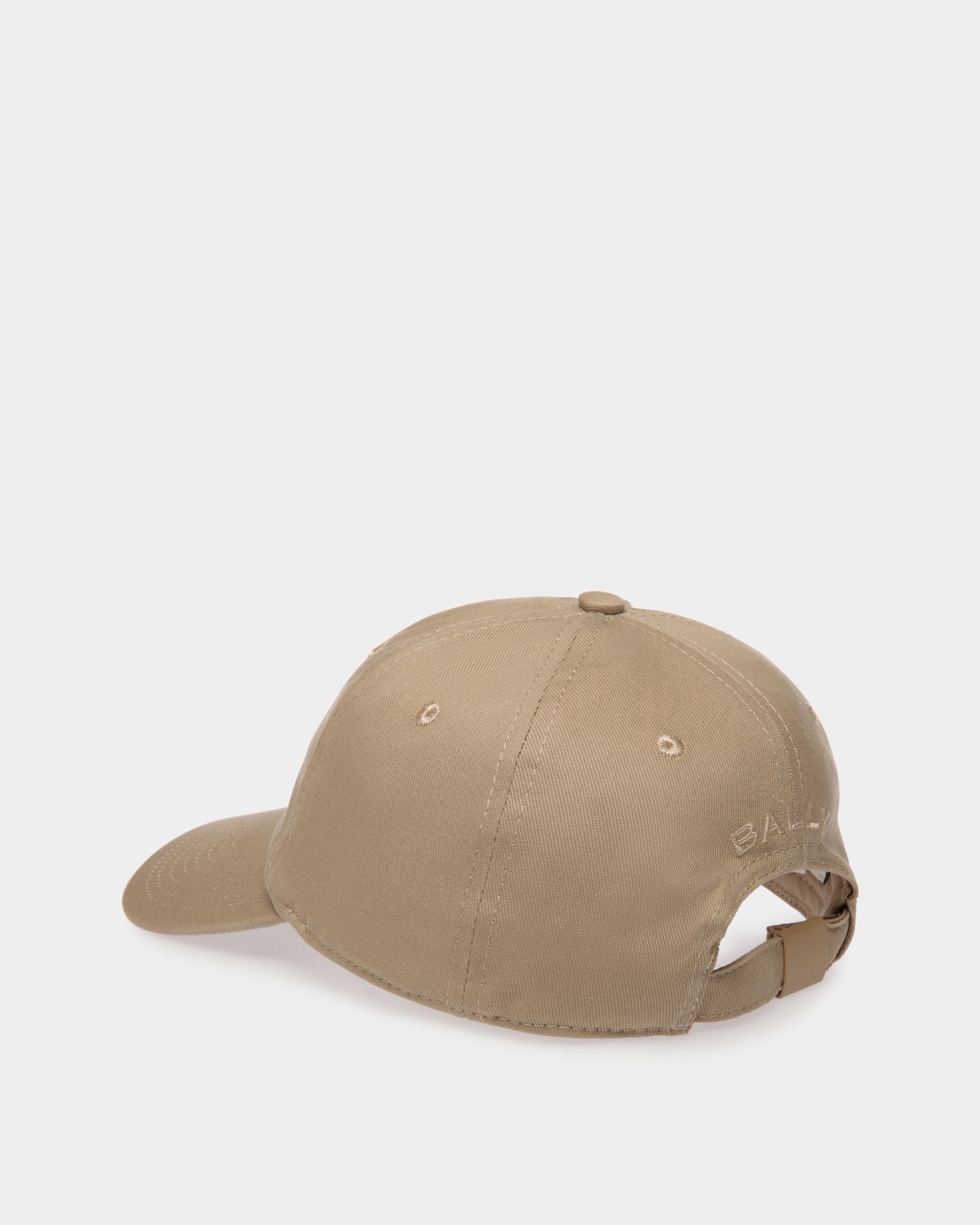 Bally Global - Baseball Hat in Beige Cotton with a Bally Crest - Beige