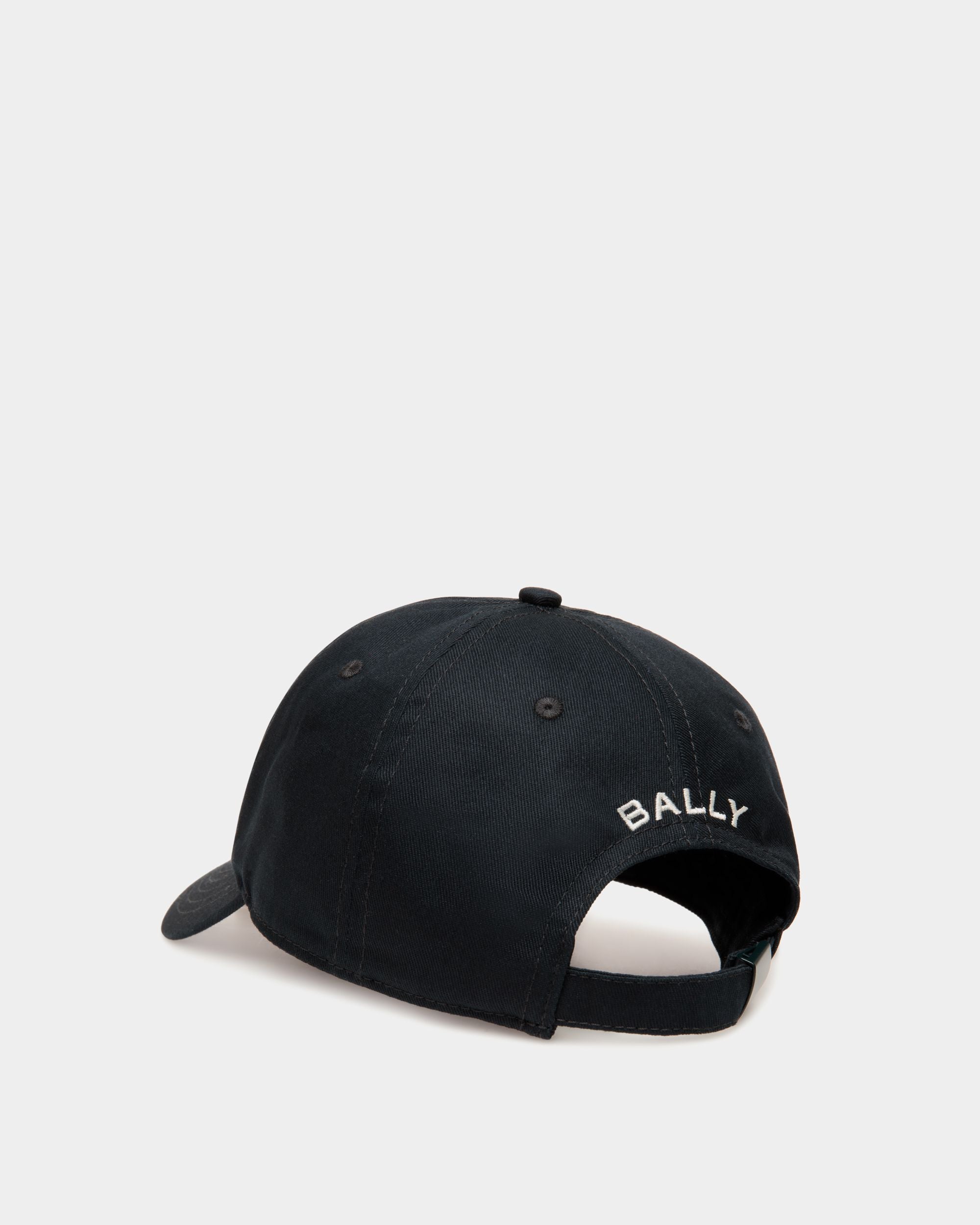 Bally Global - Casquette De Baseball Avec Bally Cake En Coton Navy Blue - Bleu