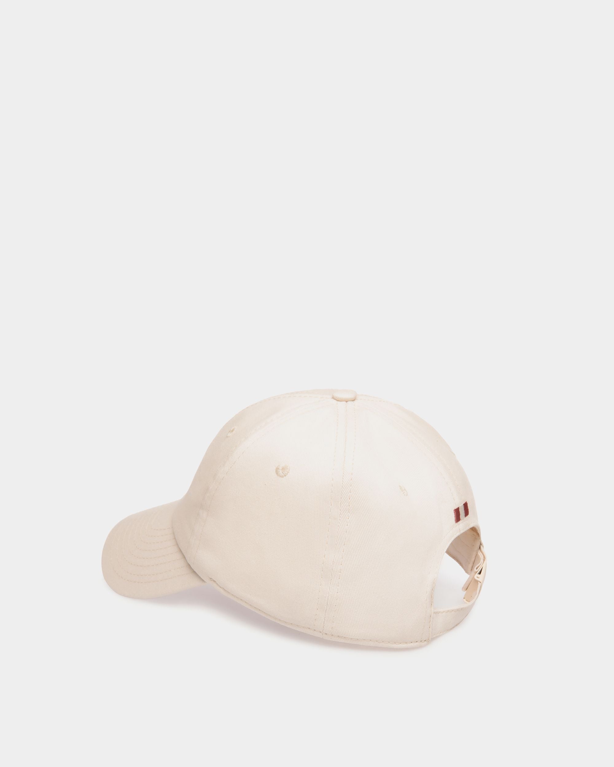 Bally Global - Baseball Hat with a Beni Bischof Rocking Horse in Ivory Cotton - White