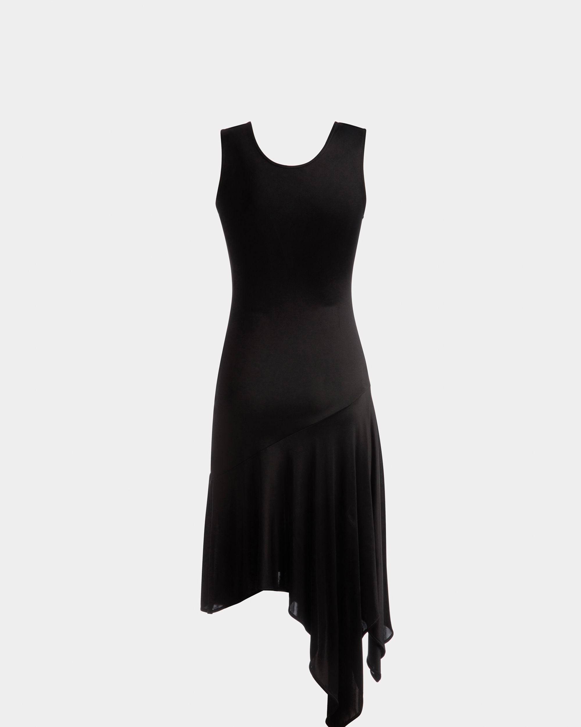 Bally Global - Asymmetric Dress In Black Viscose Mix - Black