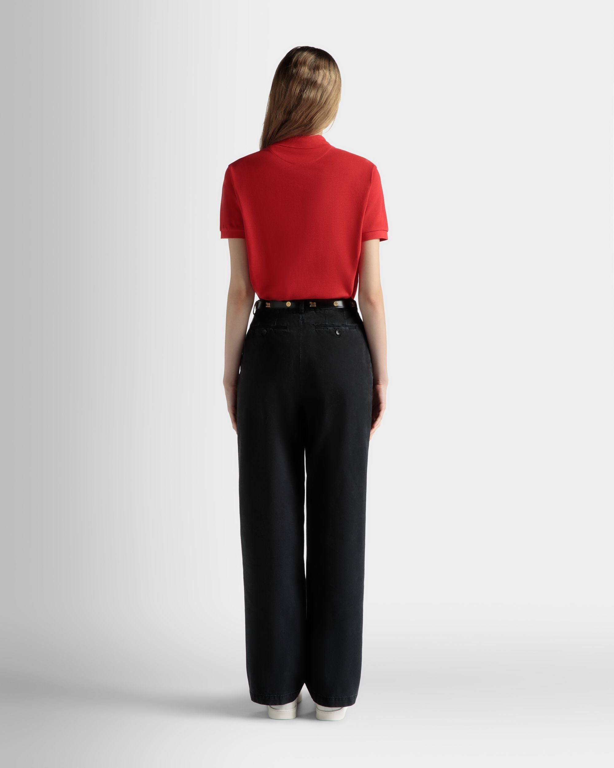 Bally Global - Polo De Manga Corta De Algodón Rojo - Rojo