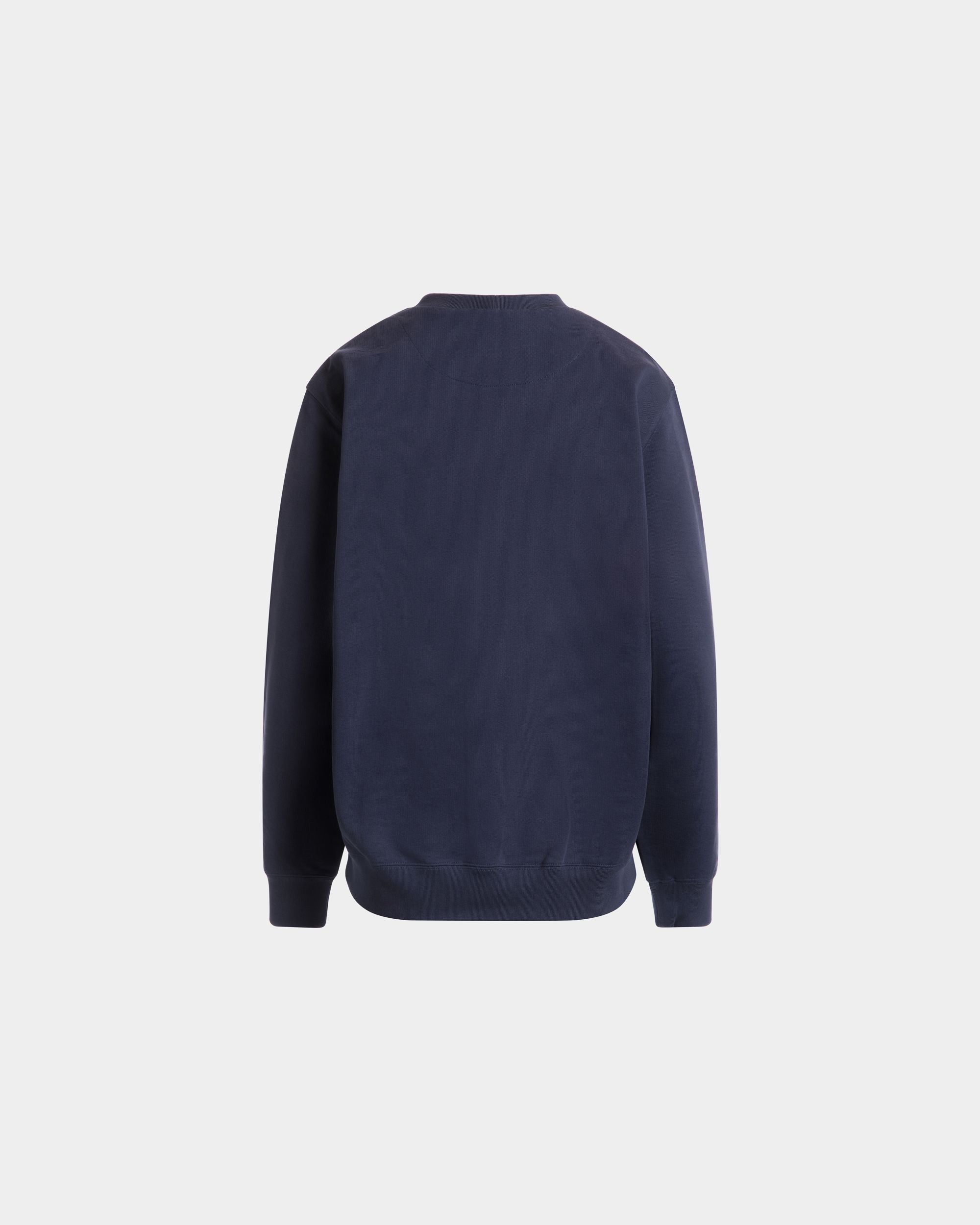 Bally Global - Sweat-Shirt En Coton Navy Blue Avec Imprimé Strawberry - Bleu