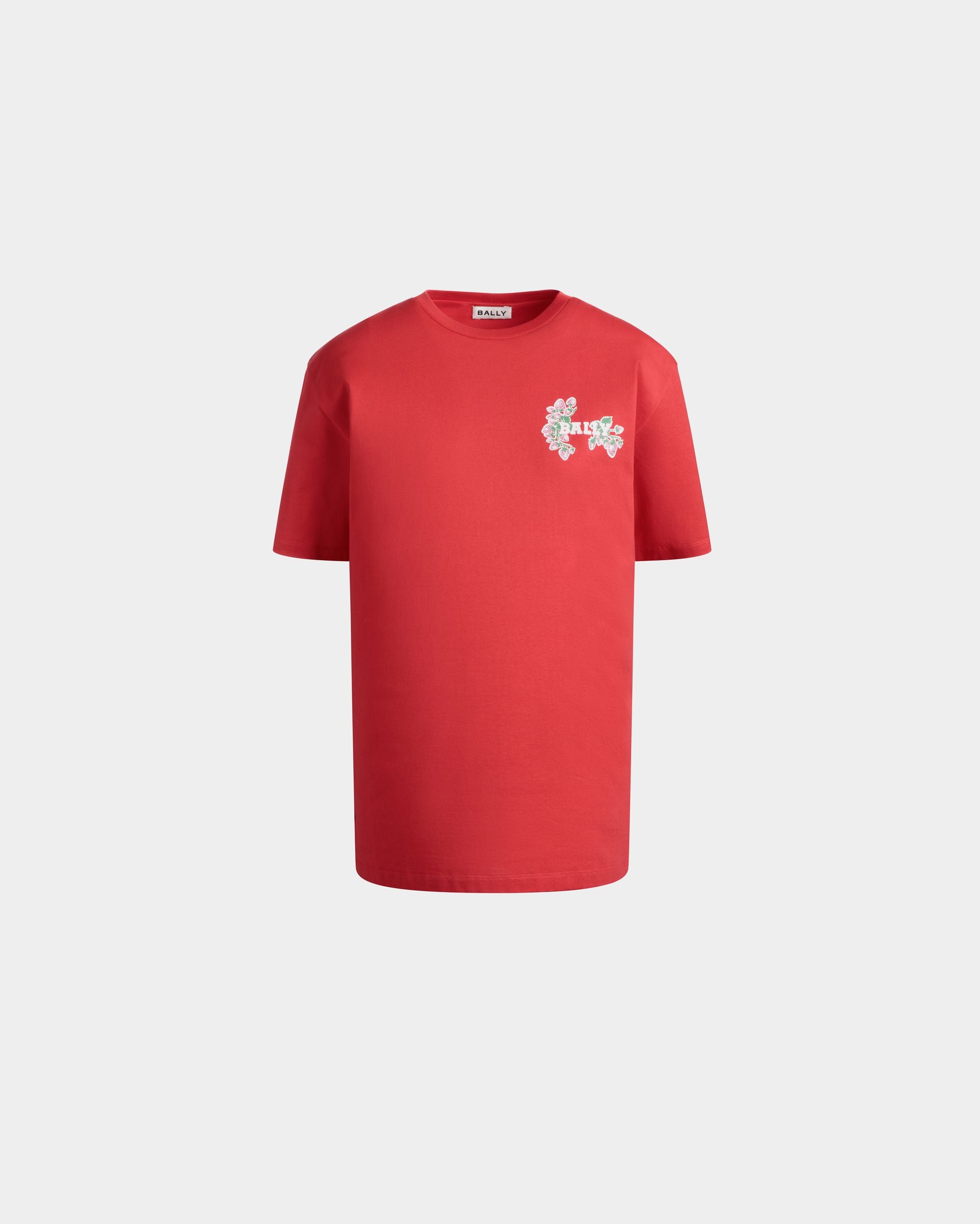 Bally Global - Cutsew T-Shirt In Red Cotton - Red