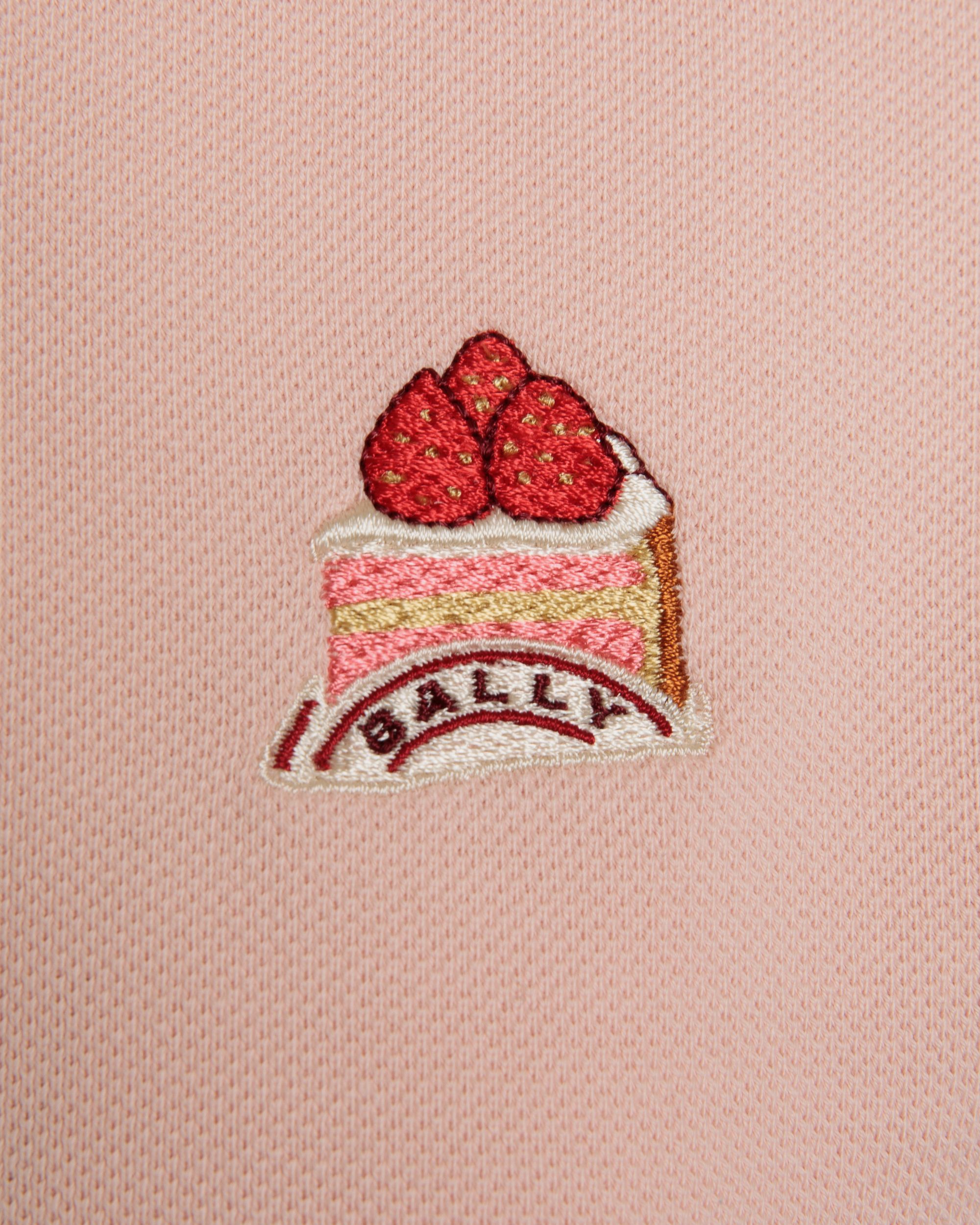 Bally Global - Polo Shirt with a Bally Cake in Dusty Petal Cotton - Pink