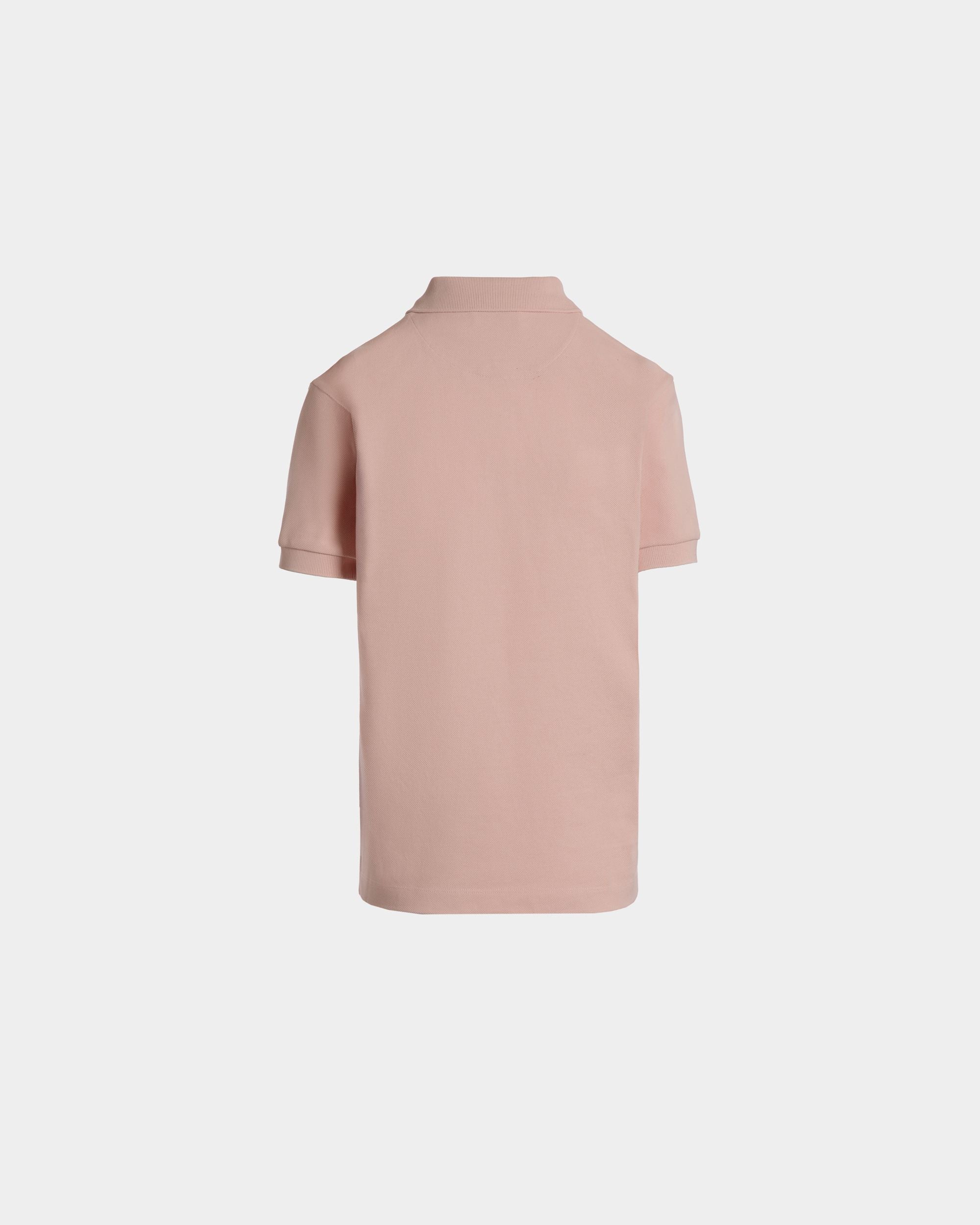 Bally Global - Polo Shirt with a Bally Cake in Dusty Petal Cotton - Pink
